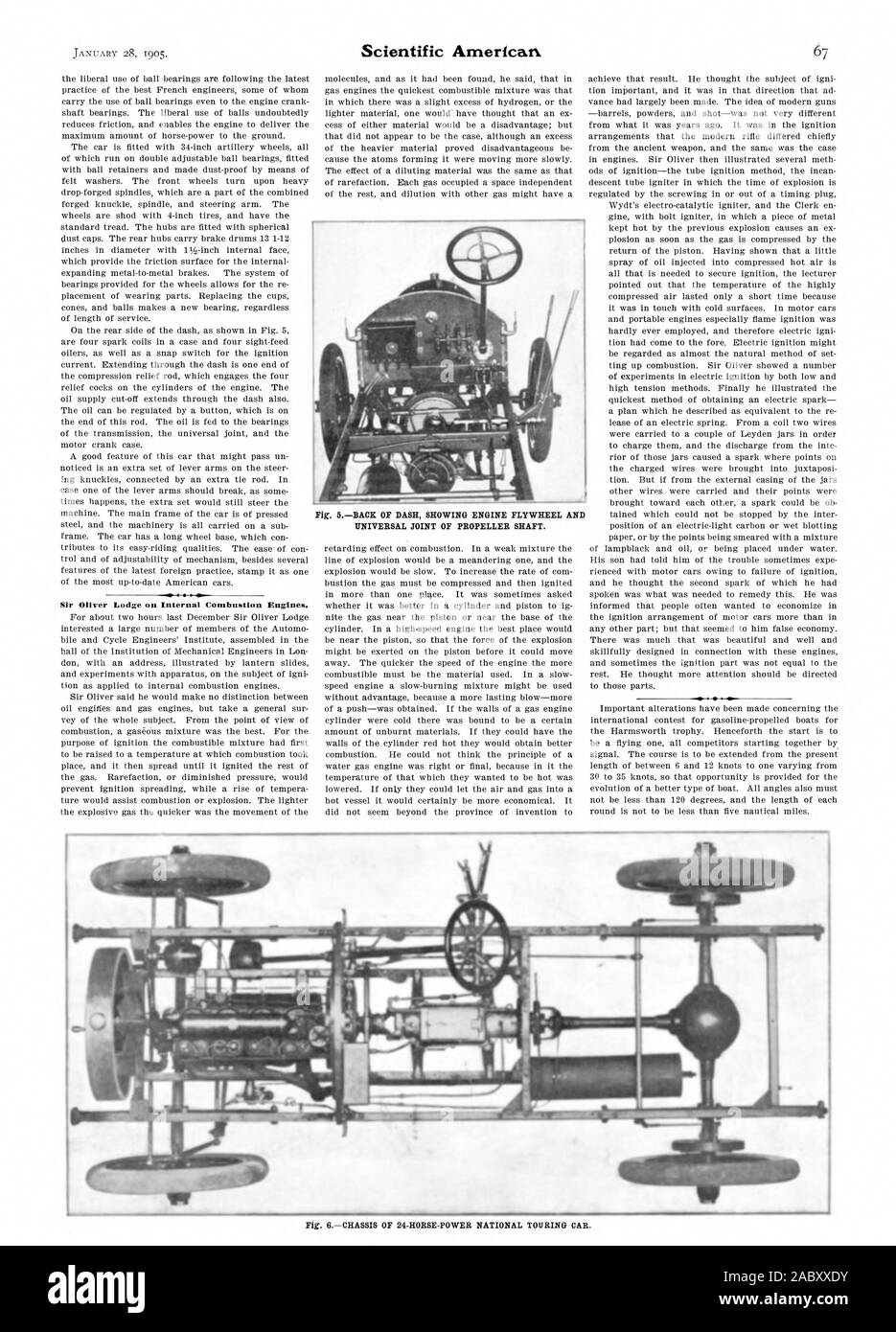UNIVERSAL JOINT OF PROPELLER SHAFT. Sir Oliver Lodge on Internal