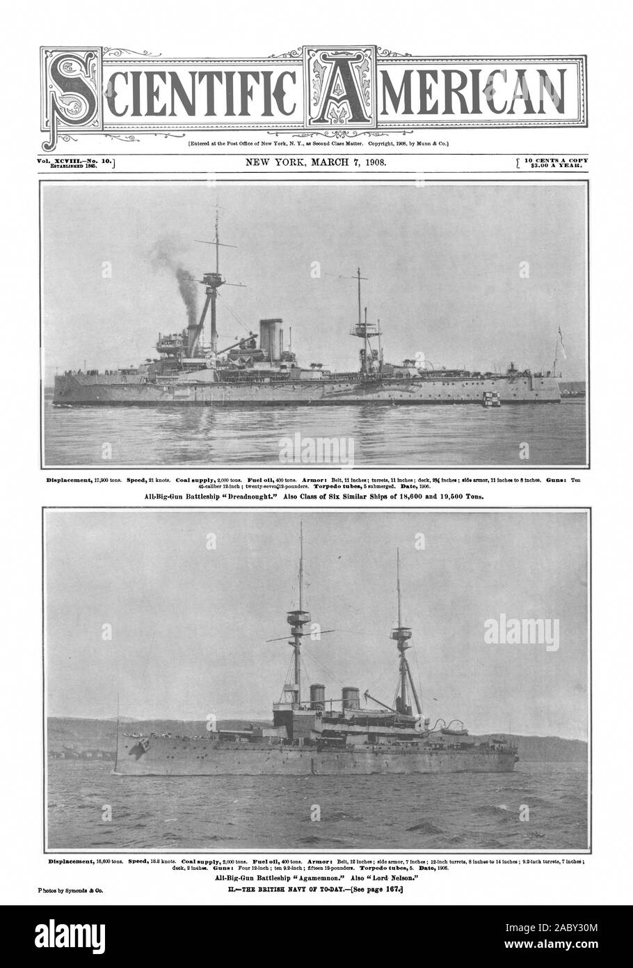 scientific american, 1908-03-07 Stock Photo - Alamy