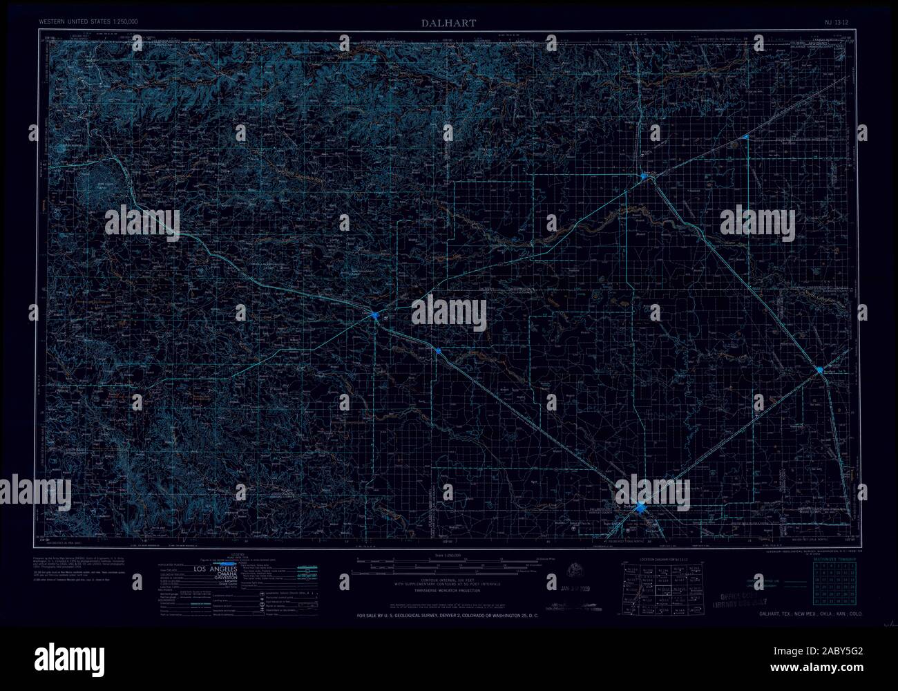 Map of dalhart hires stock photography and images Alamy