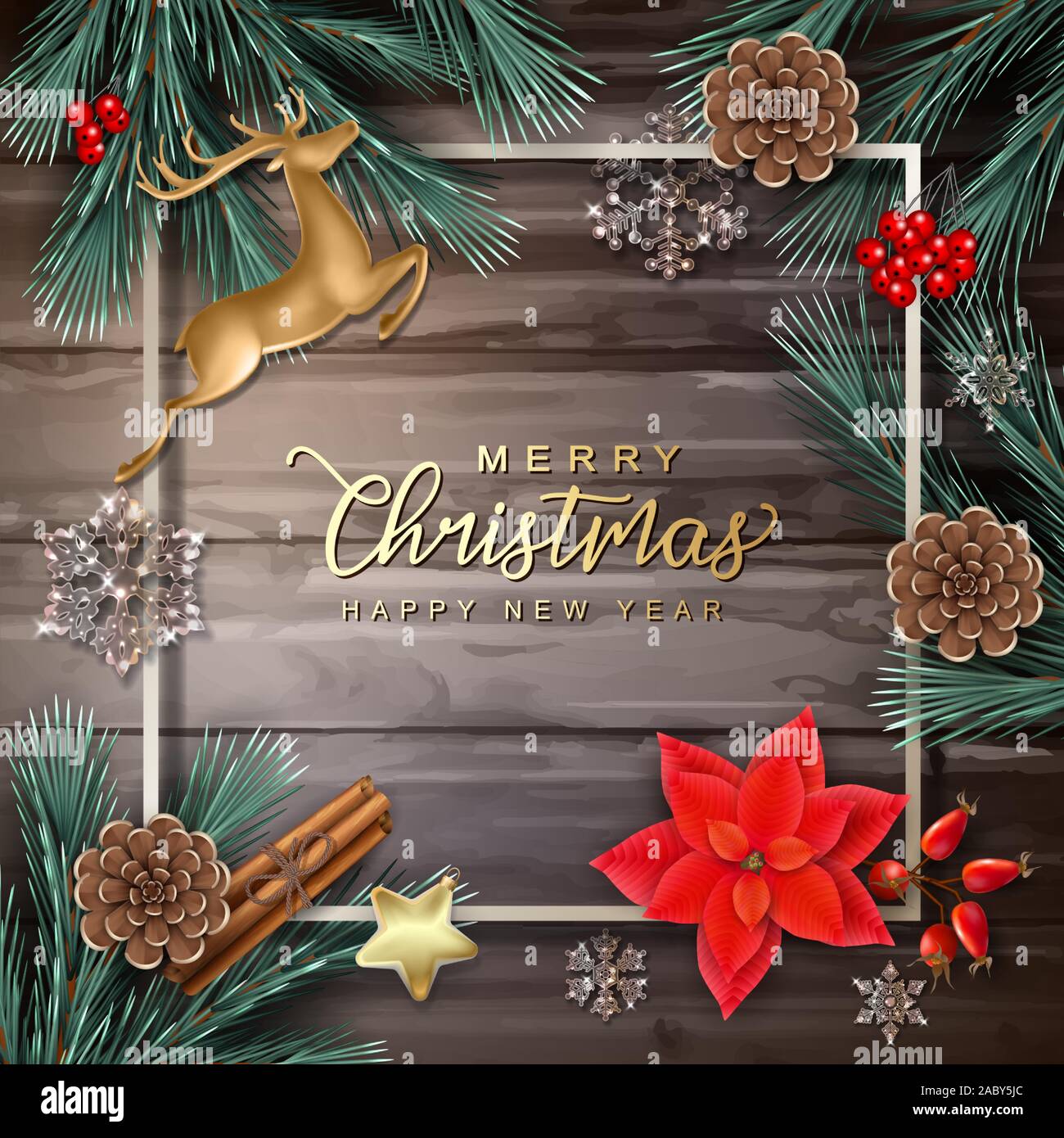 Festive Christmas Background Stock Vector