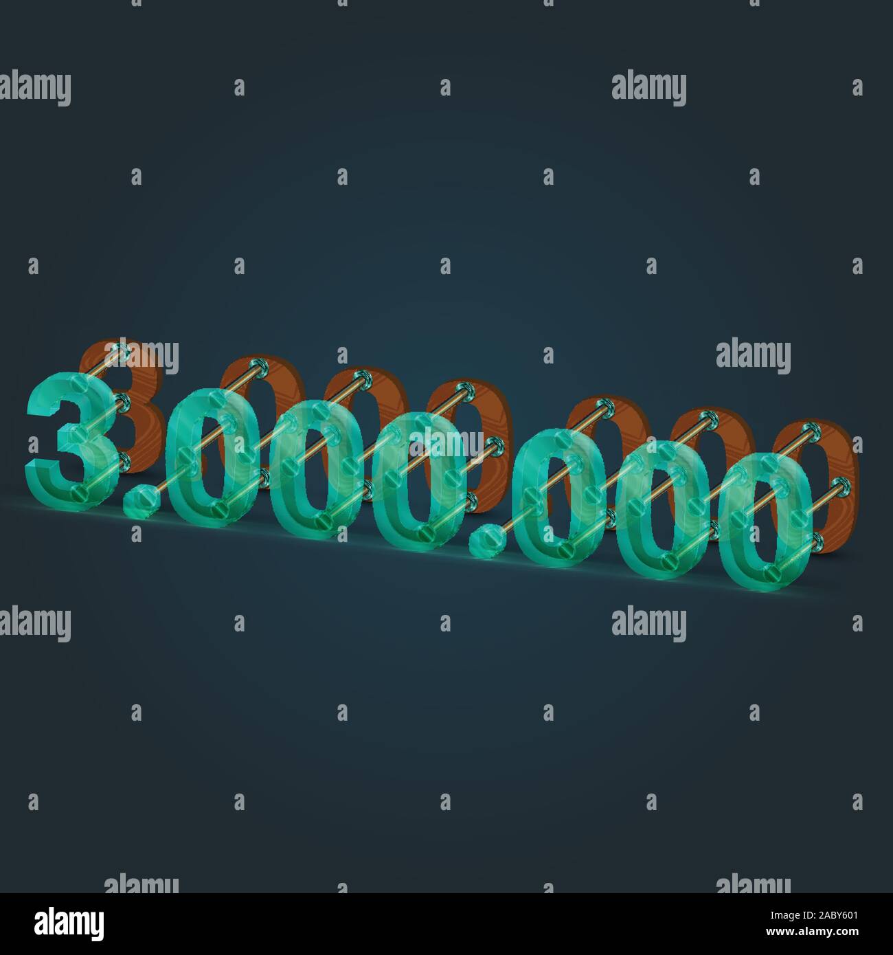 Number 3000000 3000000 hi-res stock photography and images - Alamy