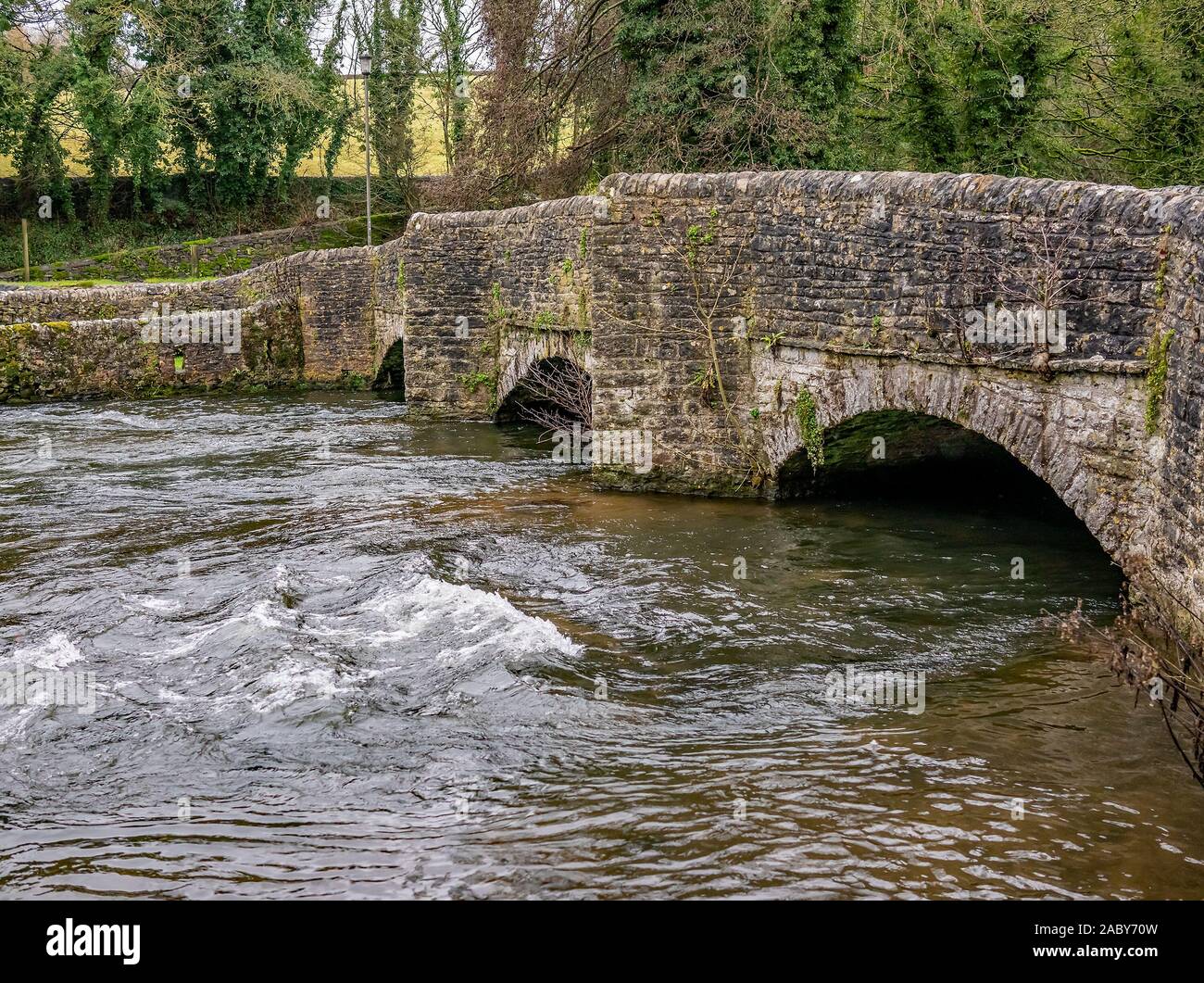 Sheepwash Bridge over the River Wye, Ashford in the Water, Derbyshire