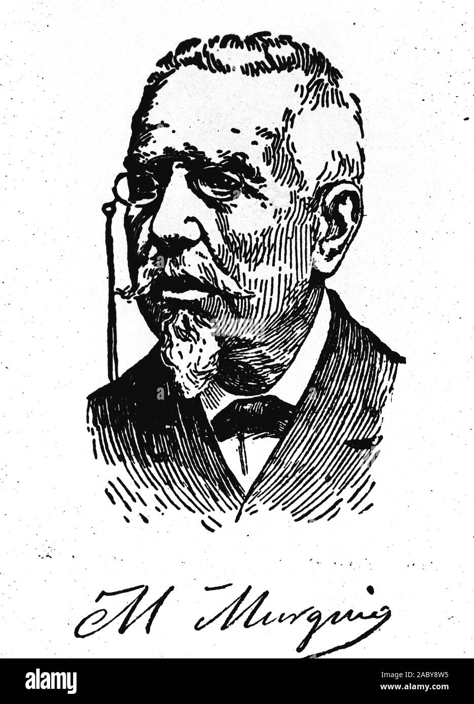 MANUEL MARTINEZ MURGUIA (1833/1923). Stock Photo
