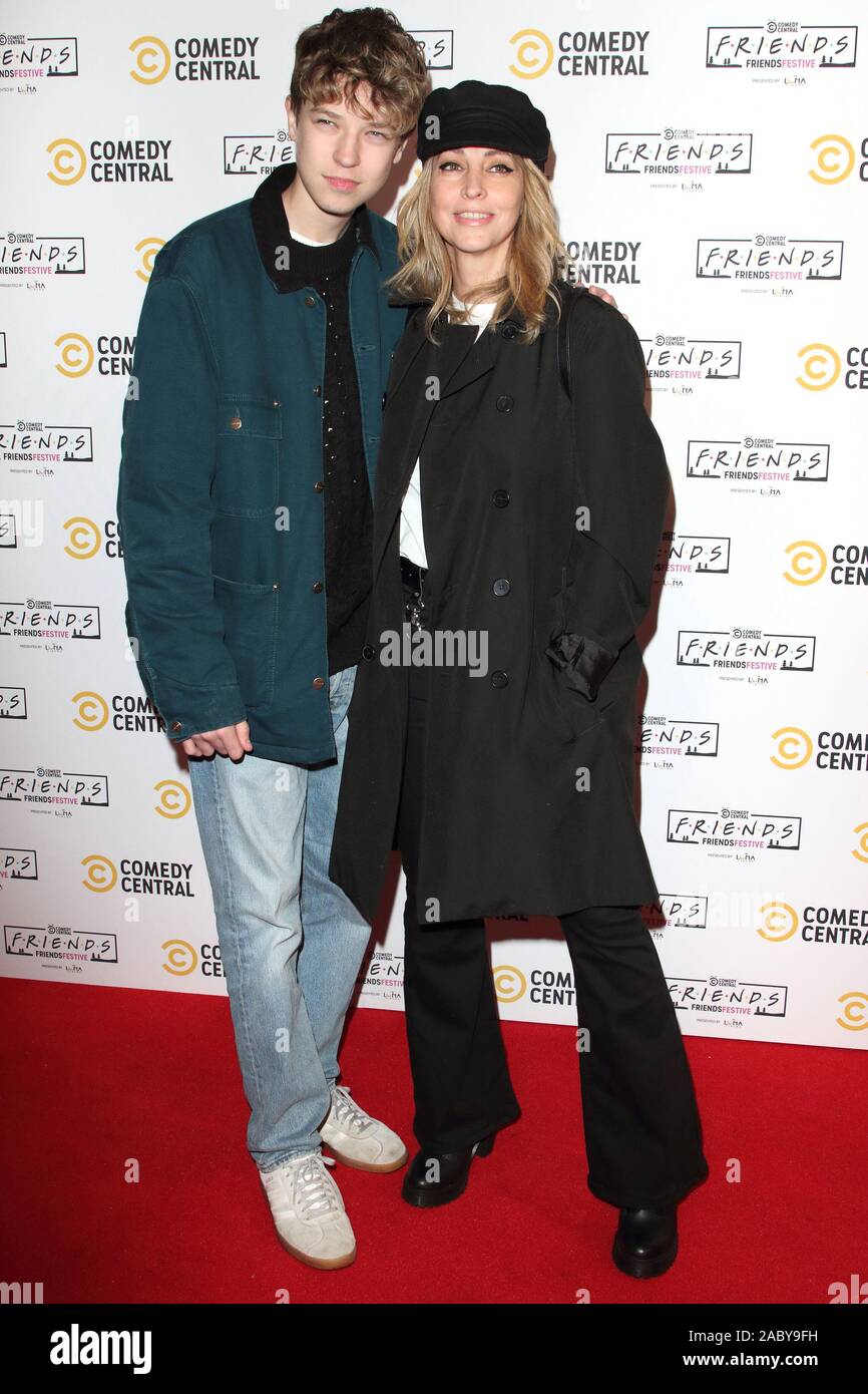 LONDON, UNITED KINGDOM - NOVEMBER 28 2019: Natalie Appleton and son