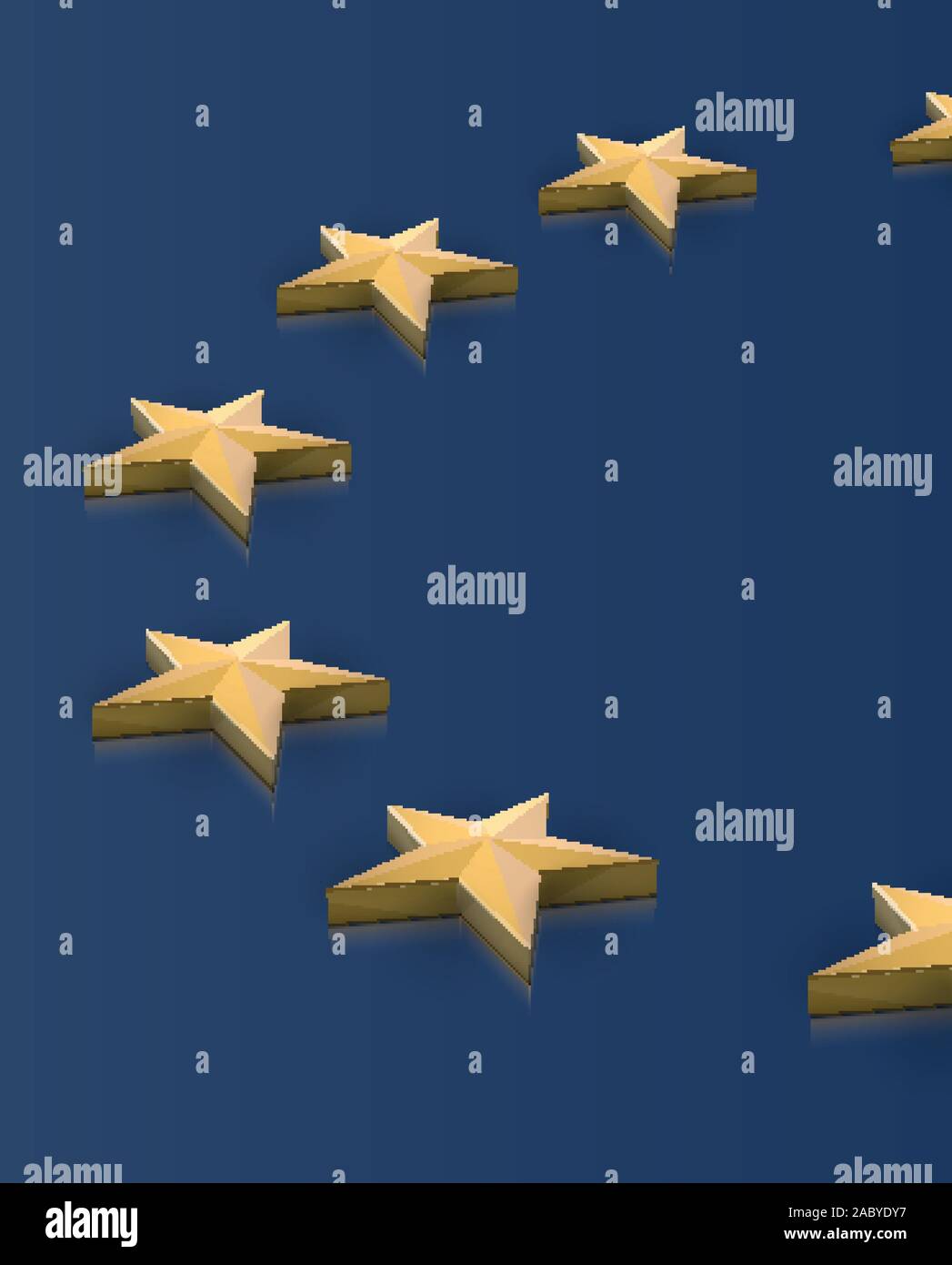 European Union flag stars in 3D, vector Stock Vector Image & Art Alamy