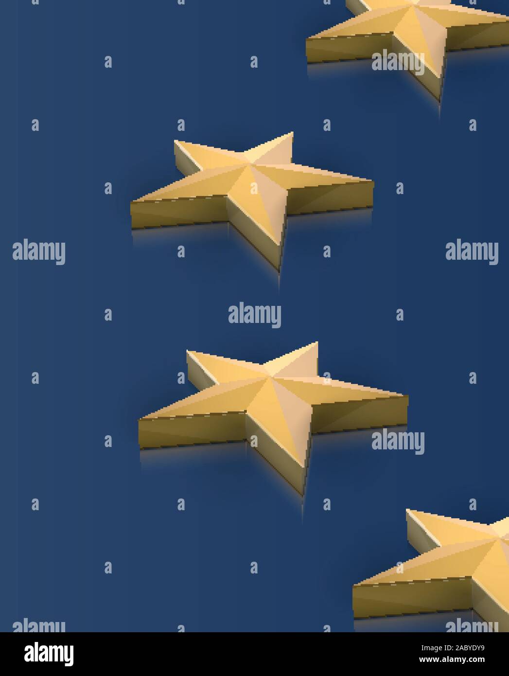 European Union flag stars in 3D, vector Stock Vector Image & Art Alamy