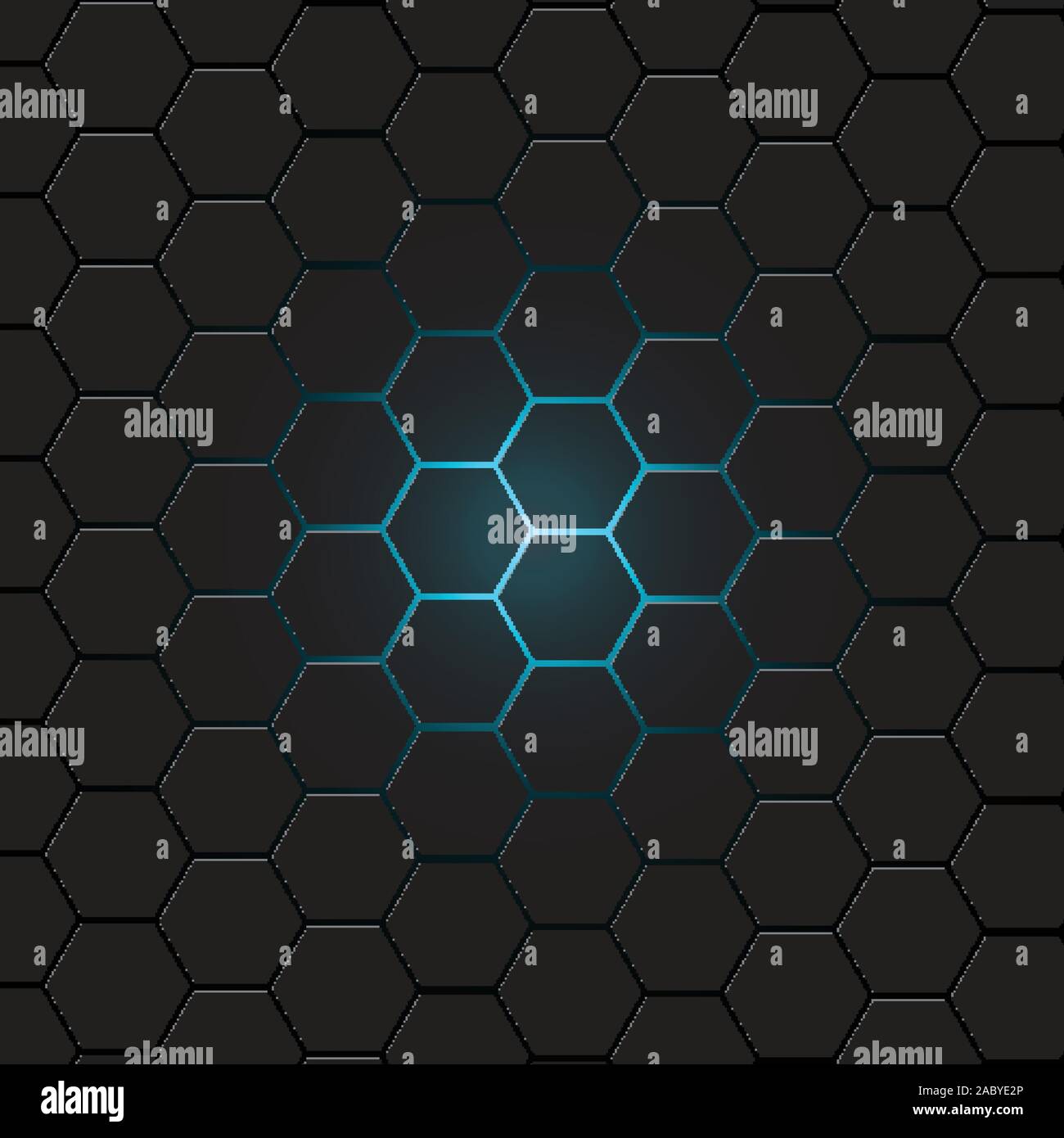 Dark gray hexagon background, vector Stock Vector Image & Art - Alamy