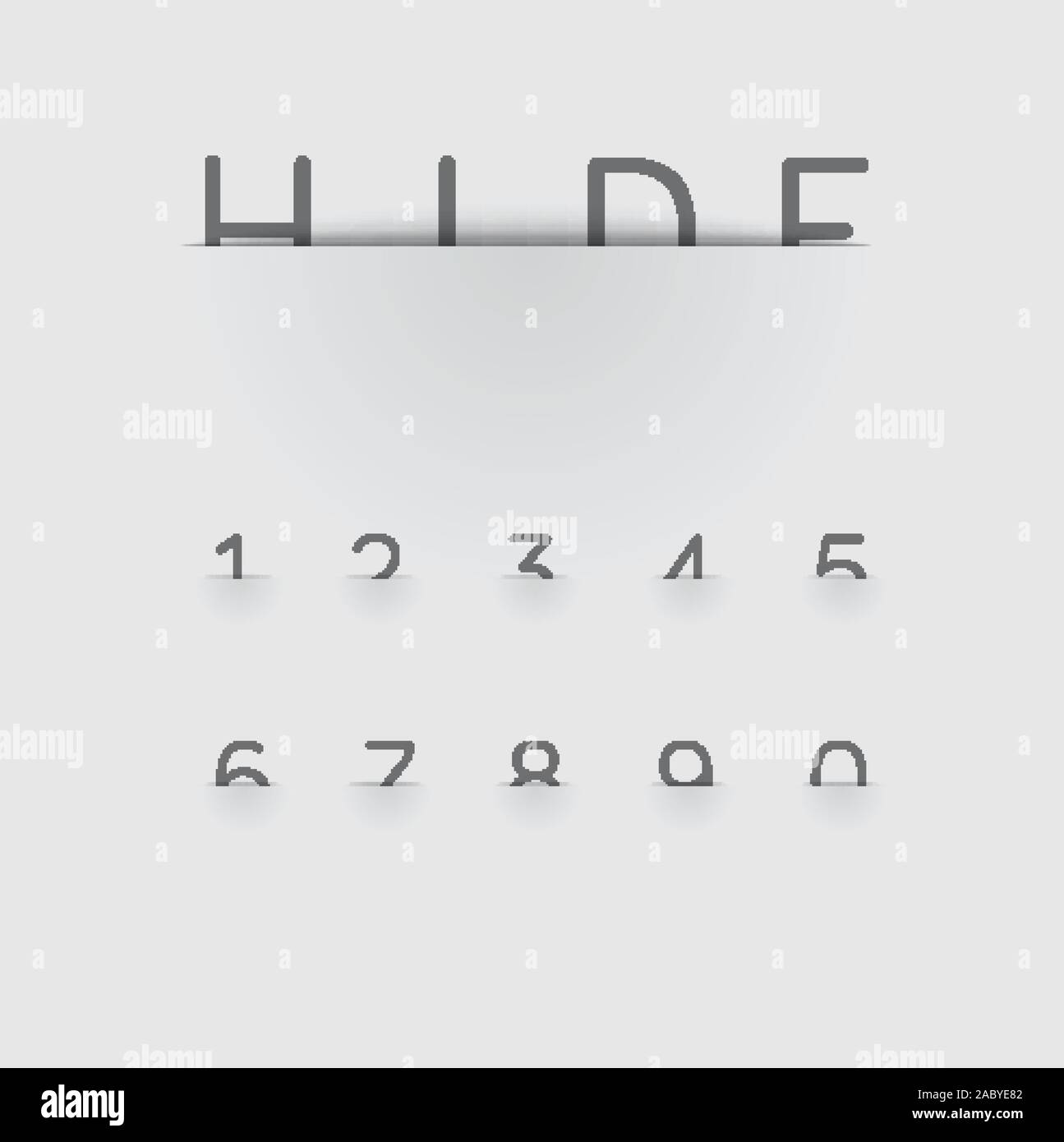 Hiding font with detailed pocket, vector Stock Vector Image & Art - Alamy