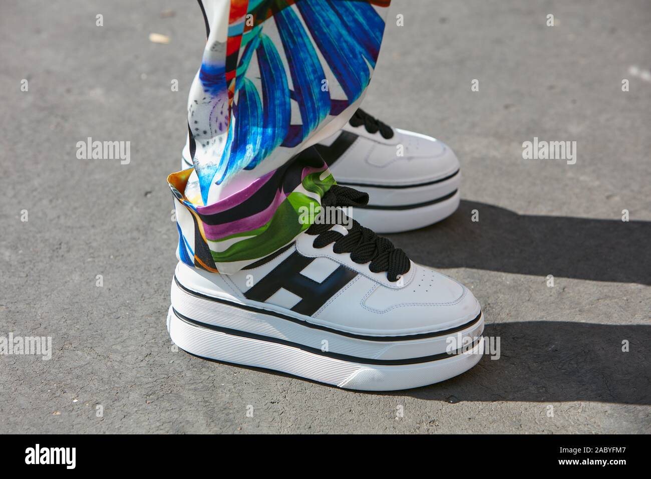 Black wedge sneakers hi-res stock photography and images - Alamy