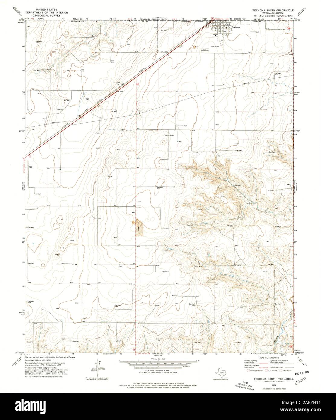 Texhoma oklahoma map Cut Out Stock Images & Pictures Alamy