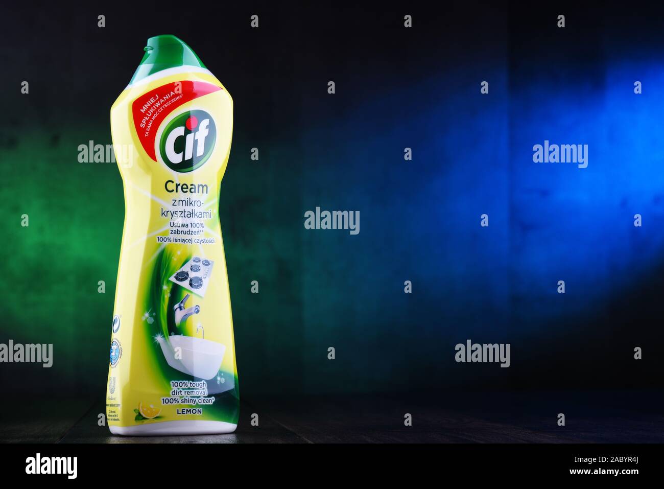 CIF Cream Lemon Kitchen Cleaner, Packaging Type: Bottle