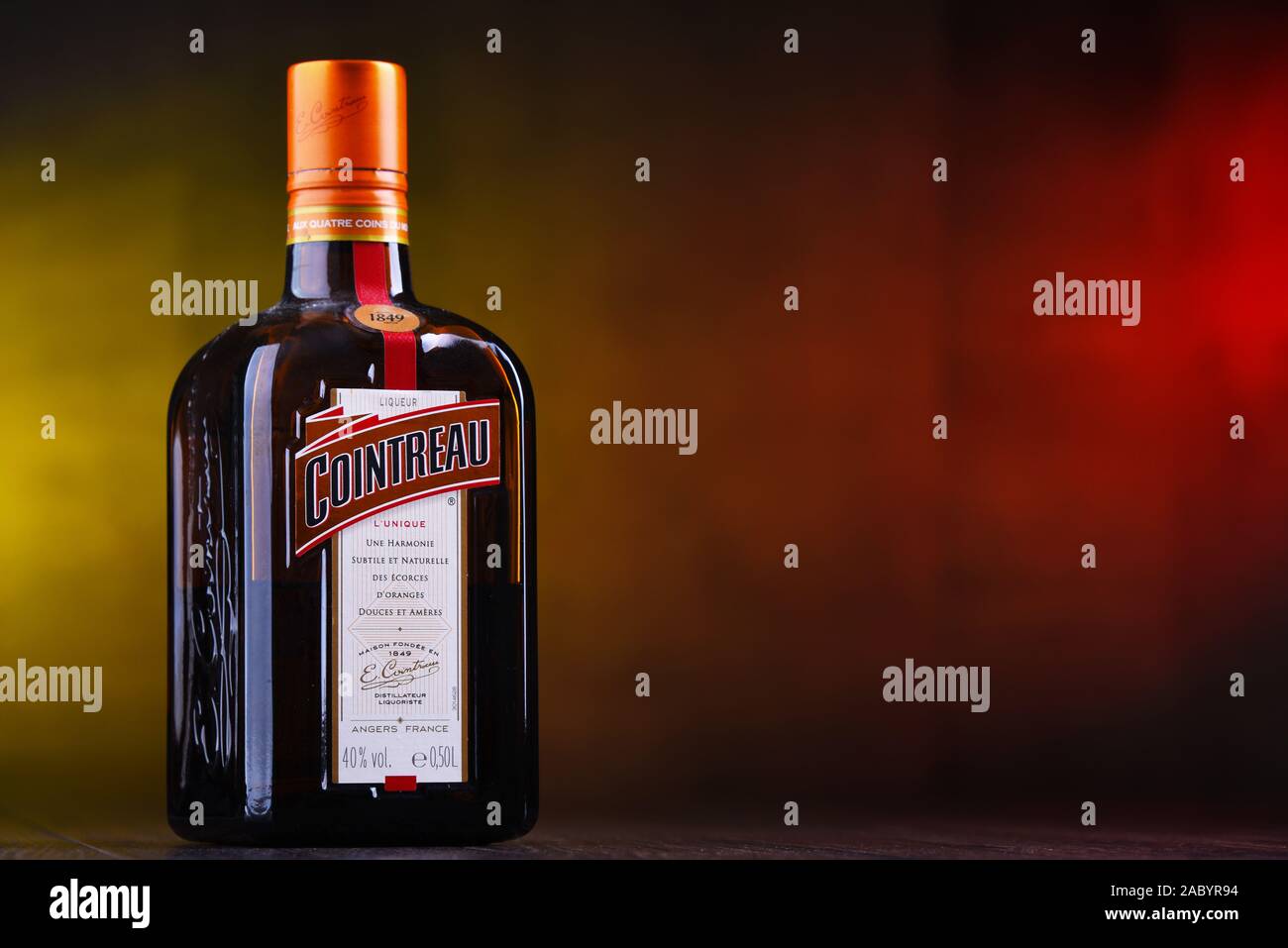 Cointreau orange liqueur bottle hi-res stock photography and images - Alamy