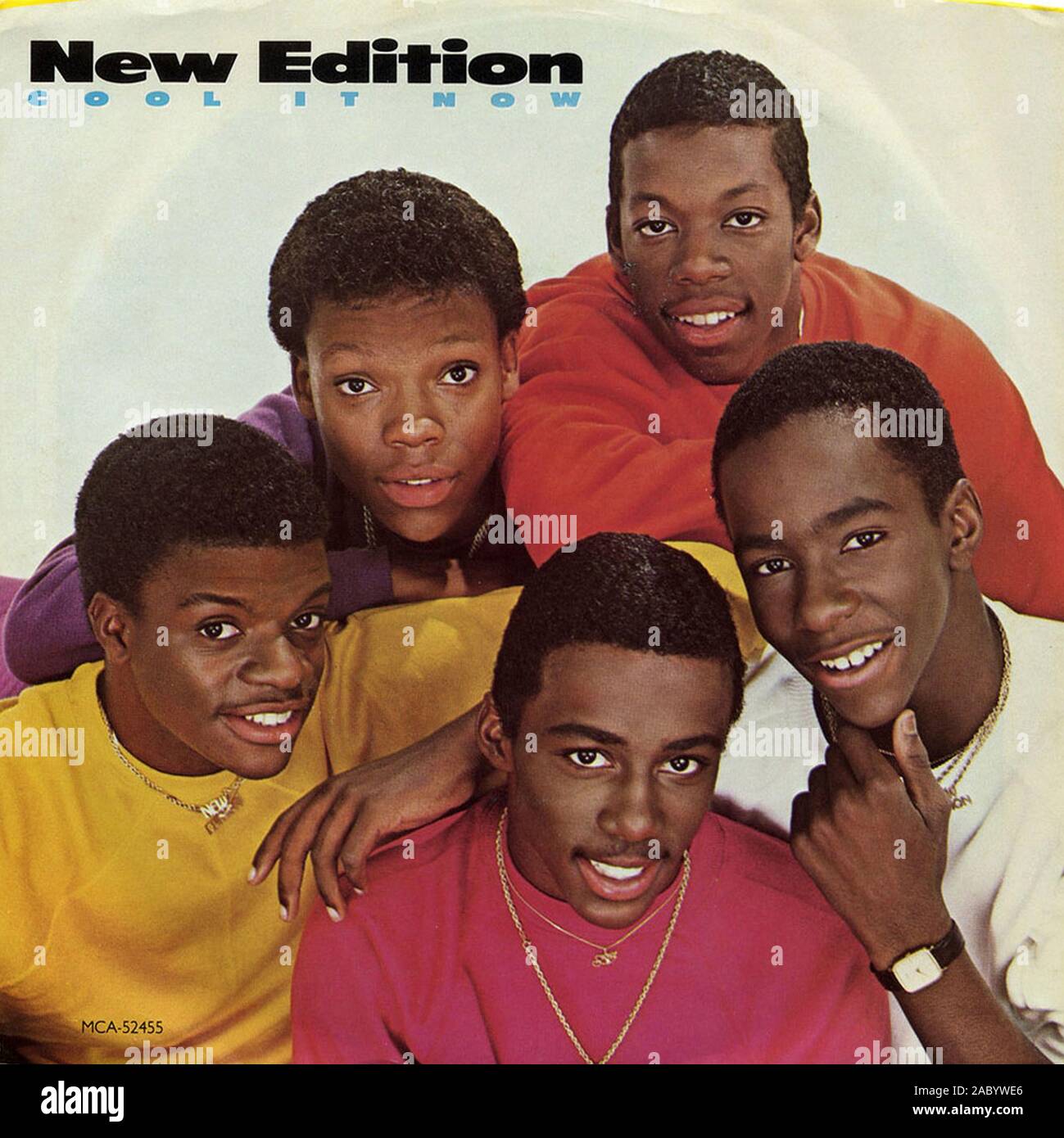 New Edition - Cool It Now   - Vintage vinyl album cover Stock Photo