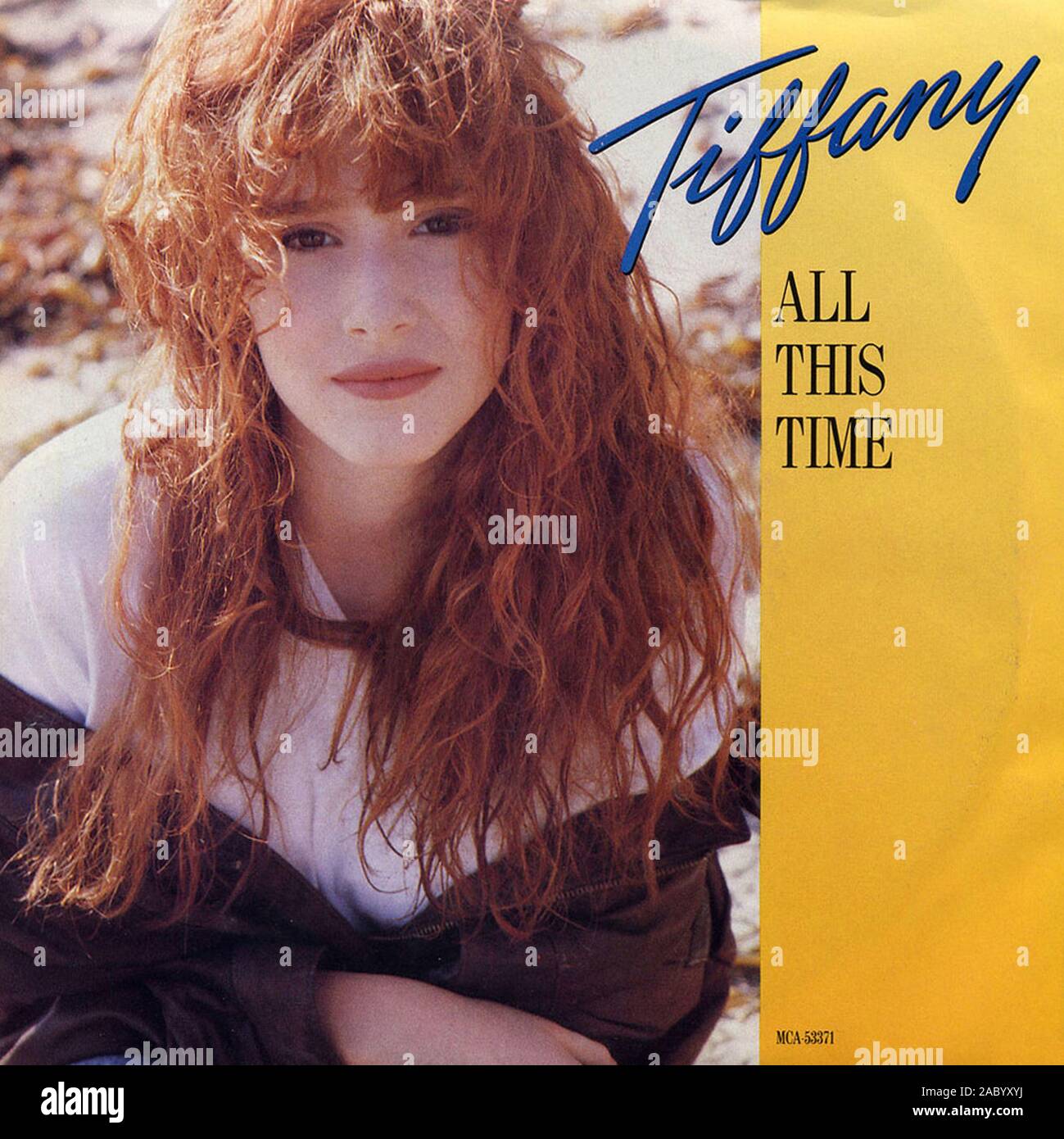 Tiffany - All This Time - Vintage vinyl album cover Stock Photo