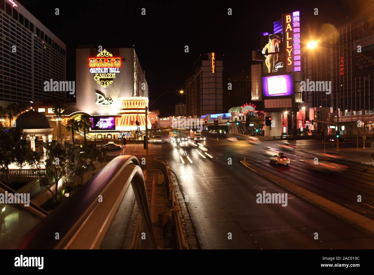 Las Vegas strip at night Stock Photo - Alamy