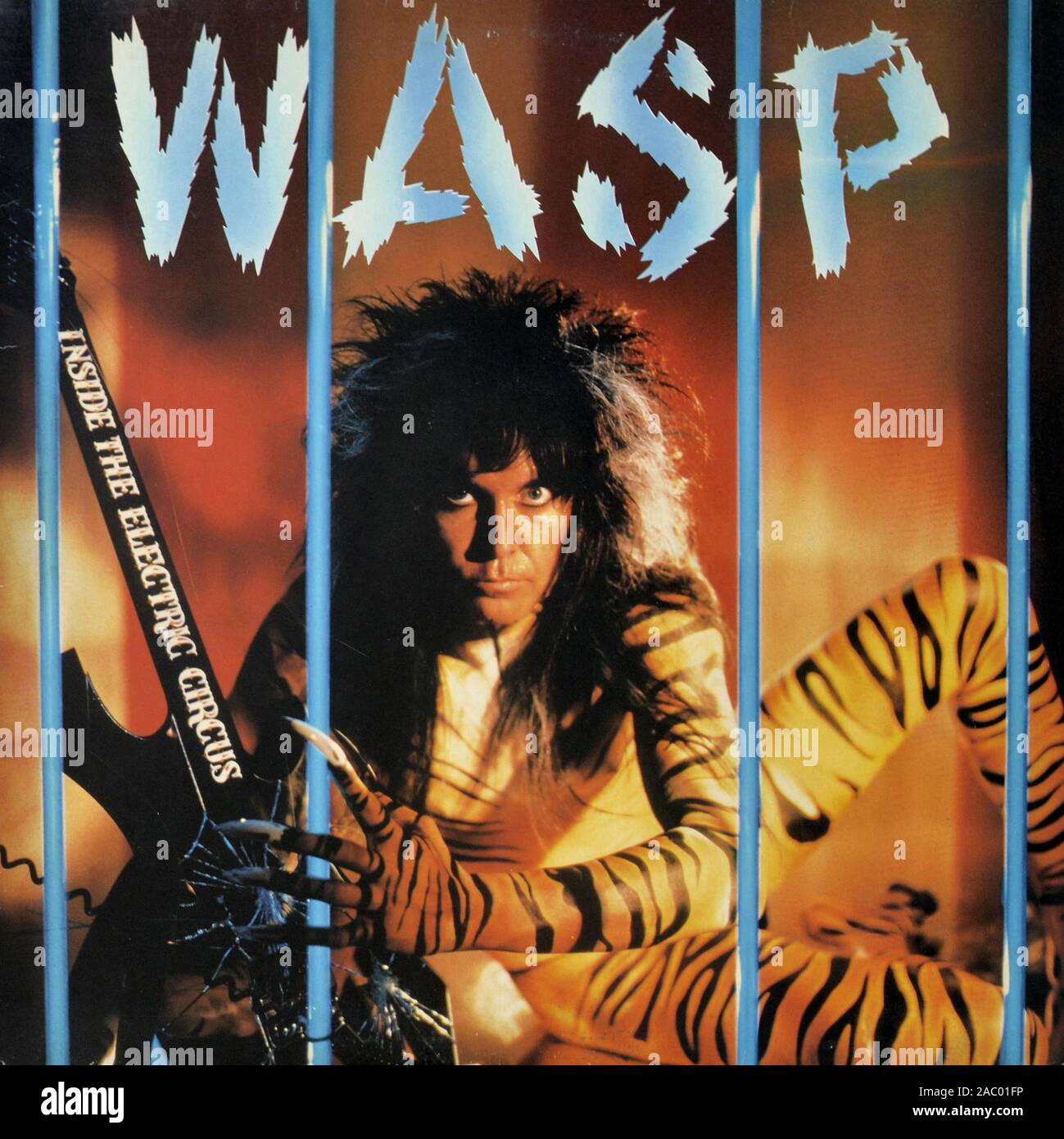 WASP Inside the Electric Circus Vintage vinyl album cover Stock Photo