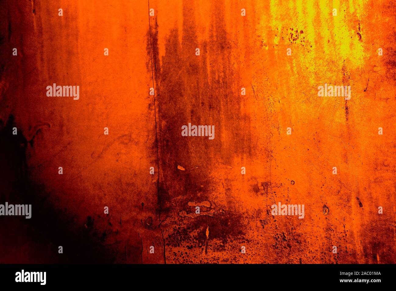 Orange colored background with textures of different shades of orange Stock Photo
