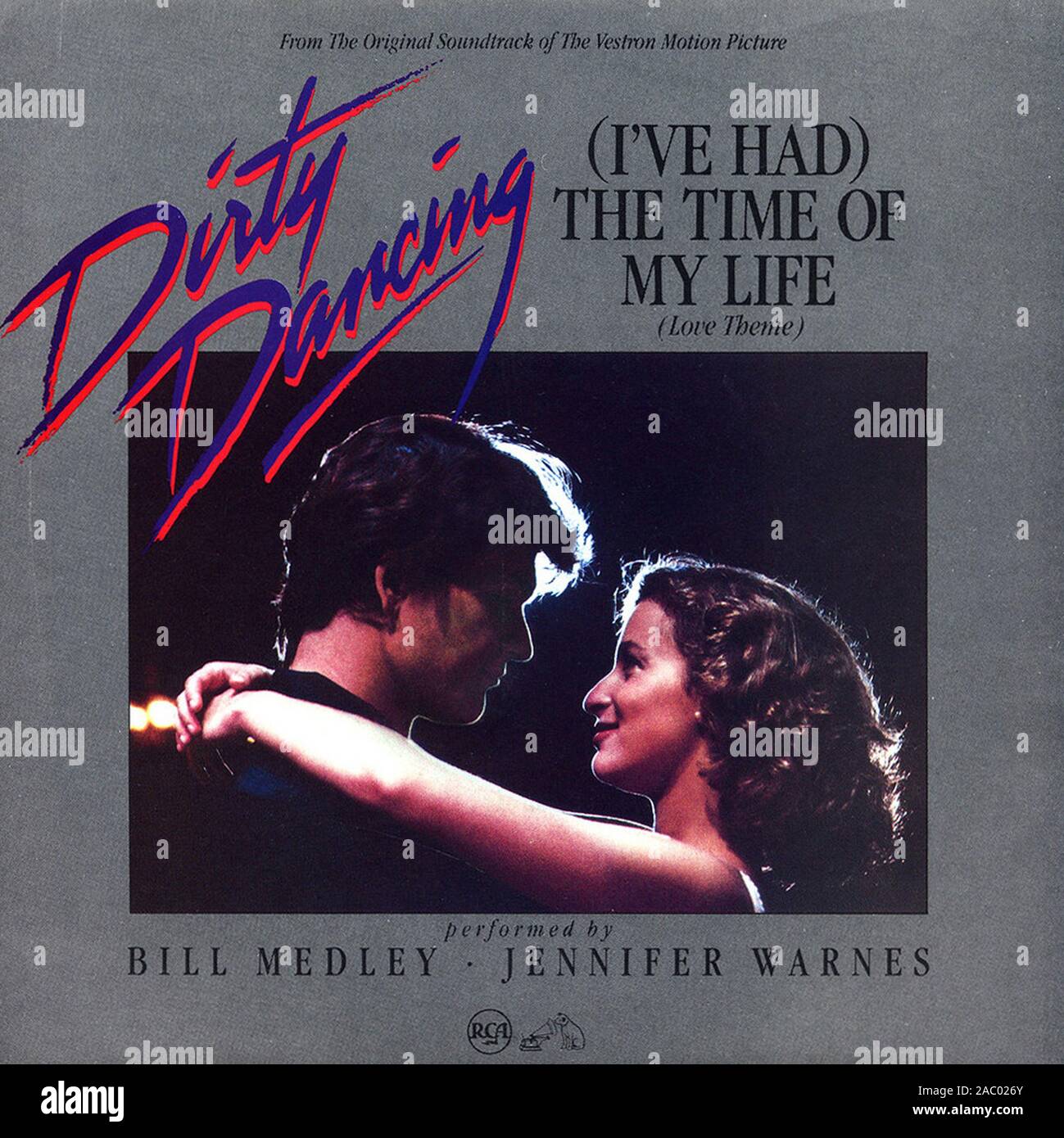 Bill Medley & Jennifer Warnes - (I've Had) The Time Of My Life - Vintage vinyl album cover Stock Photo