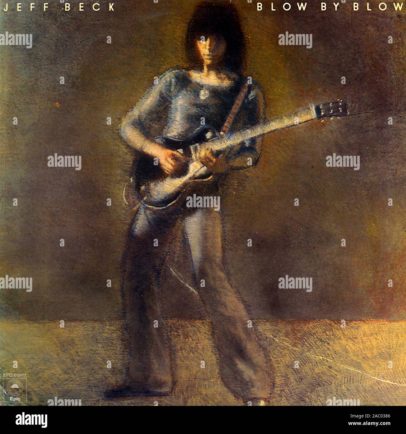 Jeff Beck Blow by Blow - Vintage vinyl album cover Stock Photo - Alamy