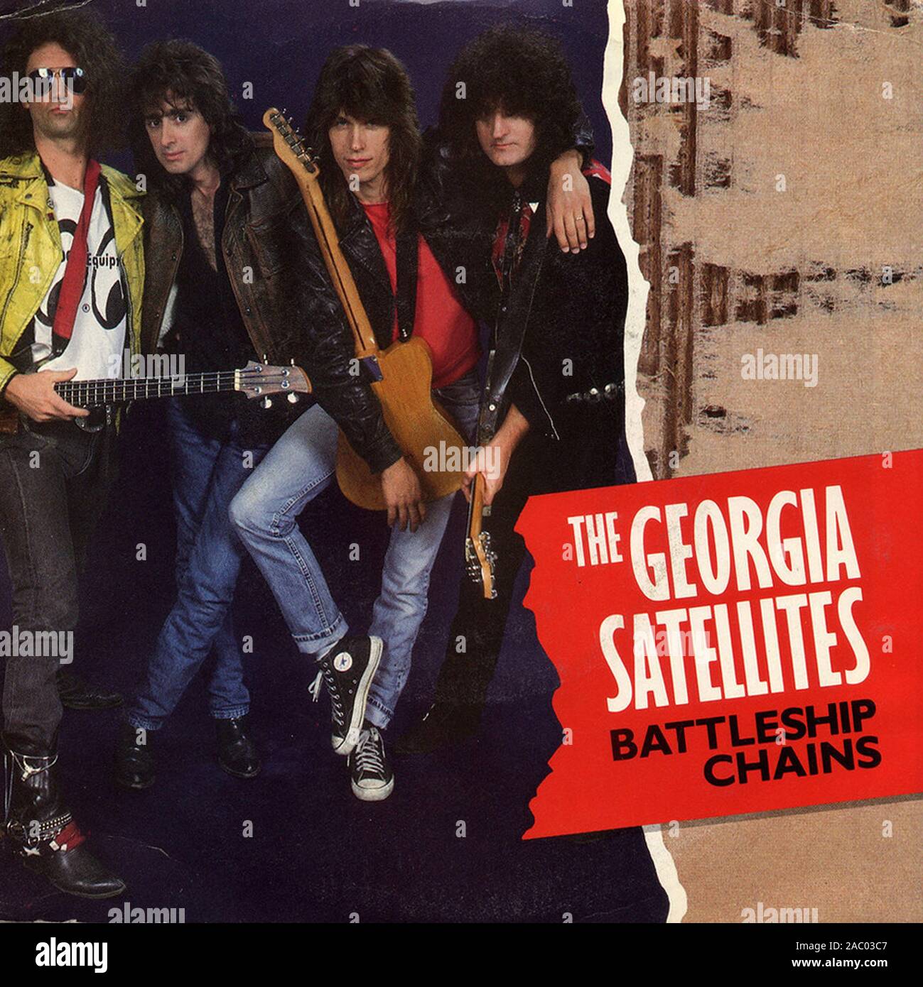 The Satellites Battleship Chains Vintage vinyl album cover