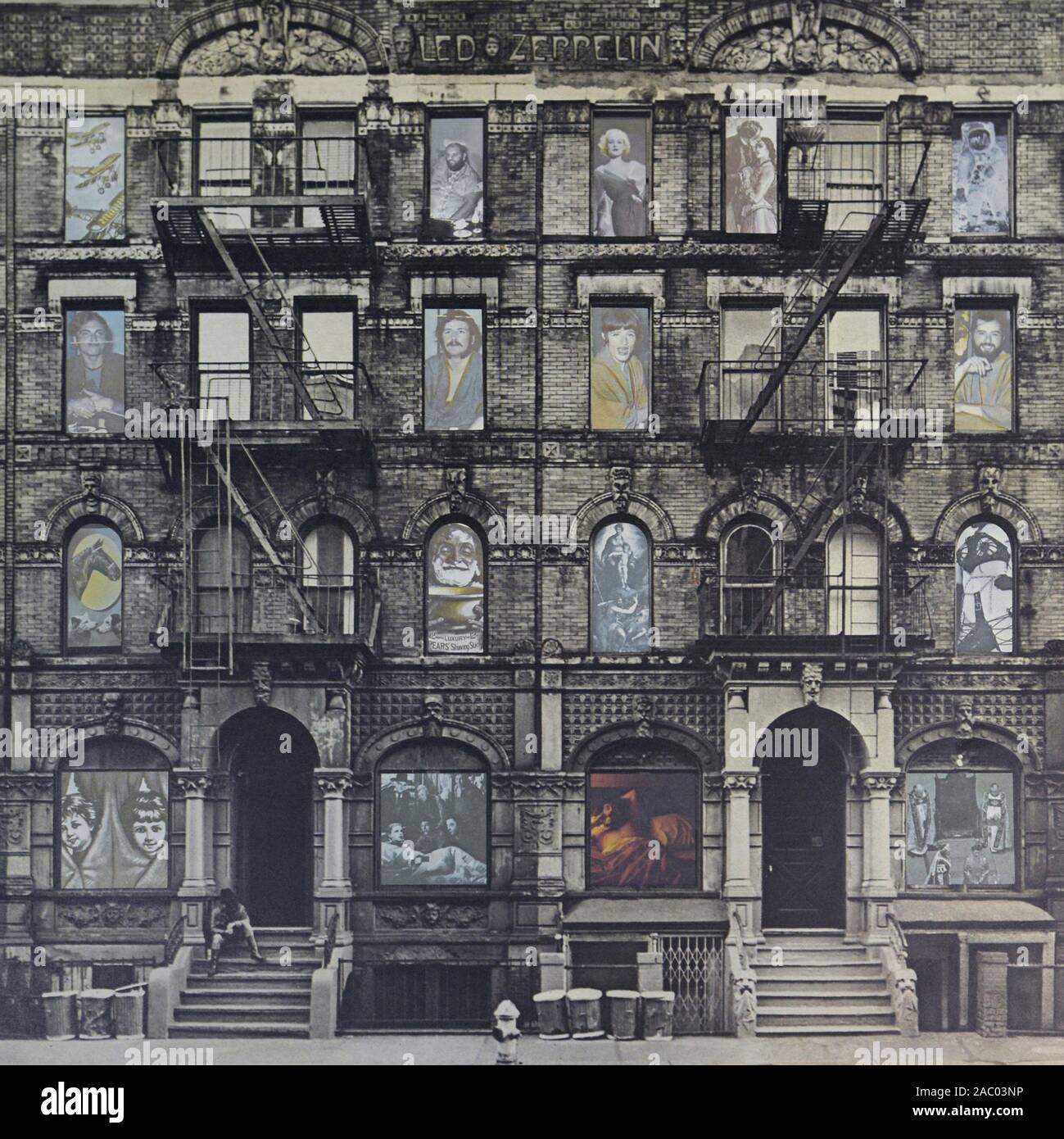 Vista De La Colección De Registros De Vinilo De La Banda Led Zeppelin  Imagen editorial - Imagen de conducido, colorido: 168653970