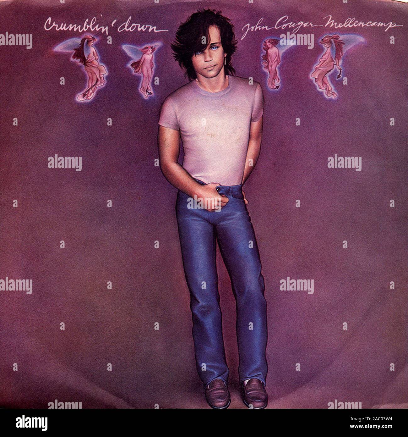 John Cougar Mellencamp Crumblin' Down Vintage vinyl album cover