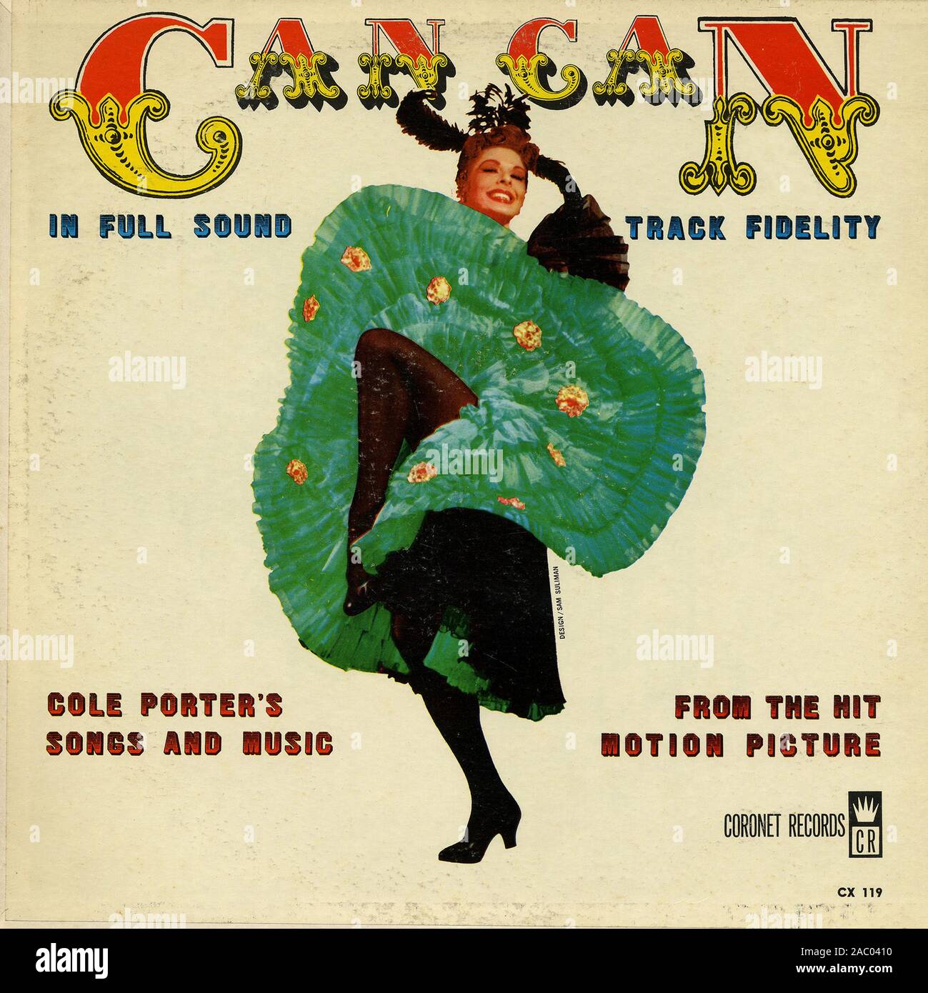 Can Can Vintage vinyl album cover Stock Photo Alamy