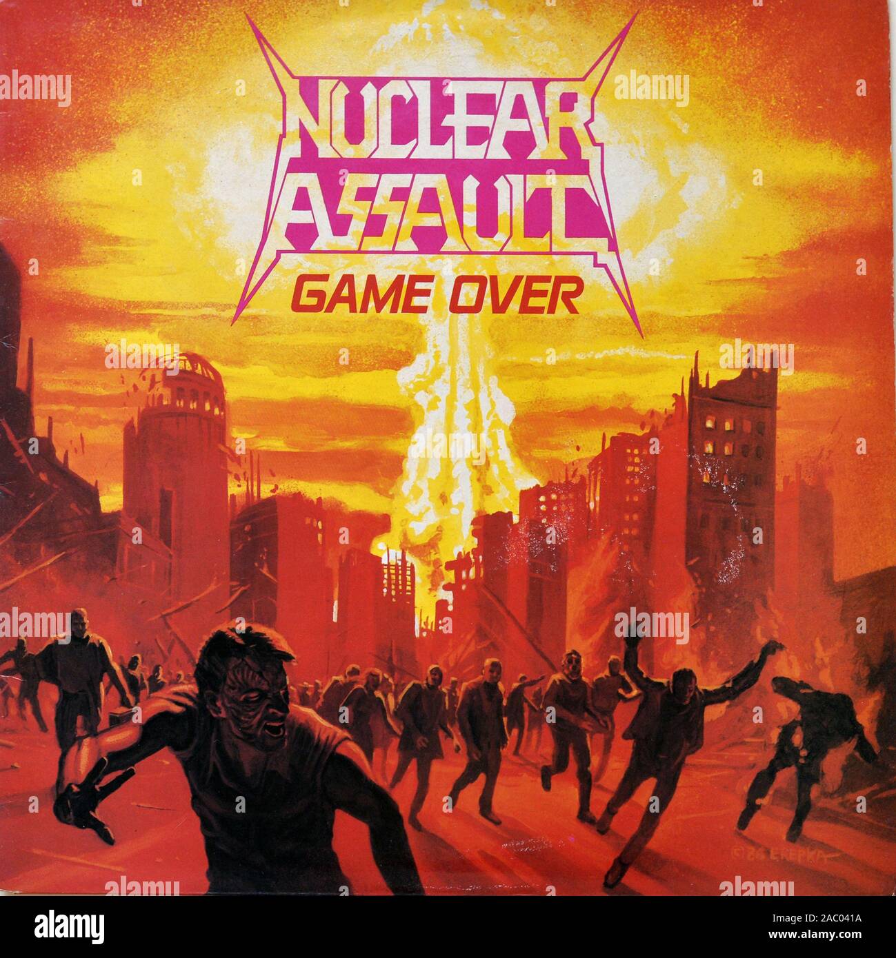 Nuclear Assault Game Over album Stock Photo - Alamy