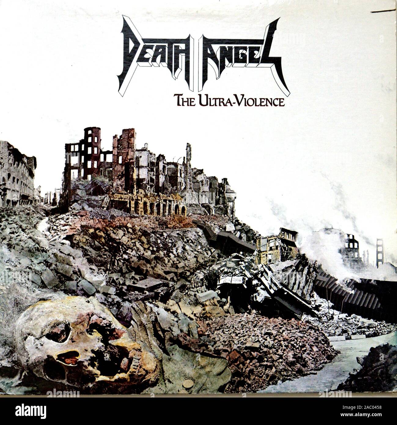 DEATH ANGEL The Ultra-Violence - Vintage vinyl album cover Stock Photo