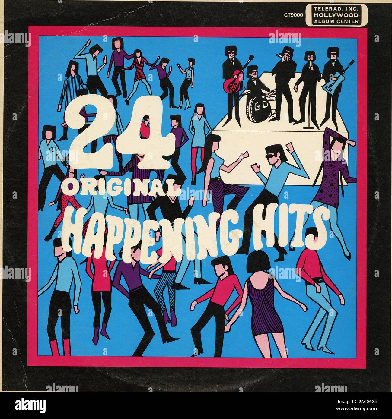 24 Original Happening Hits Vintage vinyl album cover Stock Photo Alamy