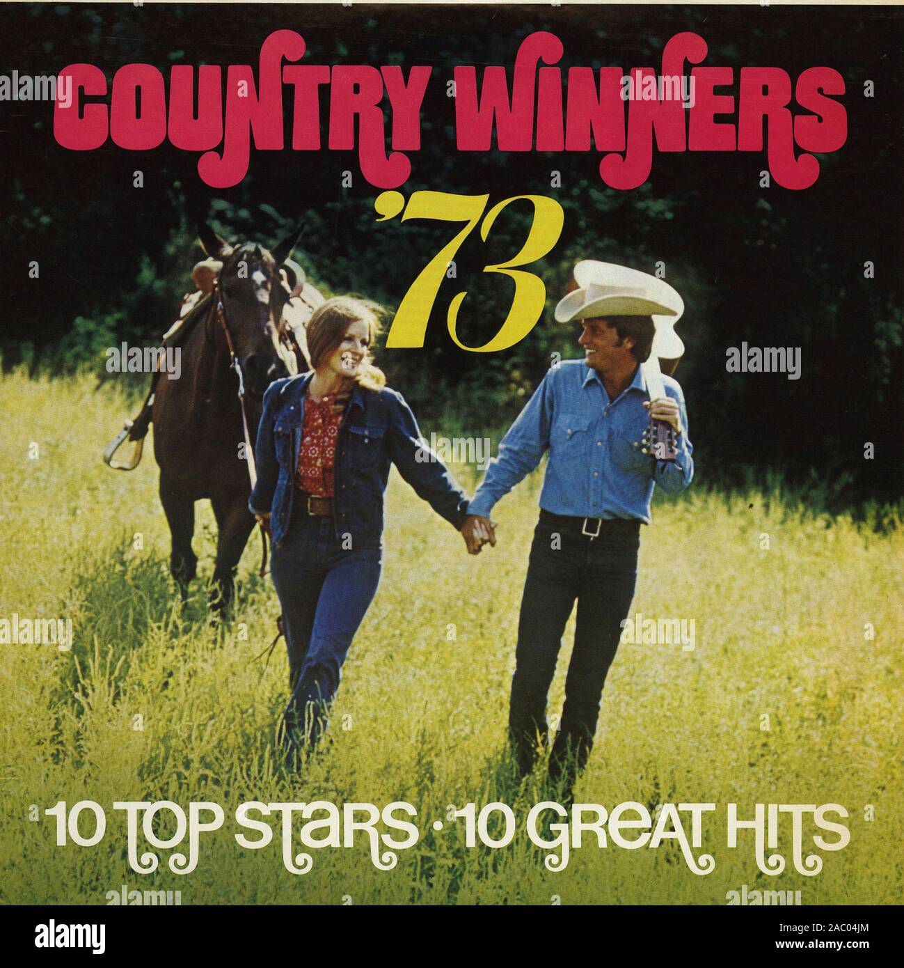 Country Winners '73 - Vintage vinyl album cover Stock Photo - Alamy