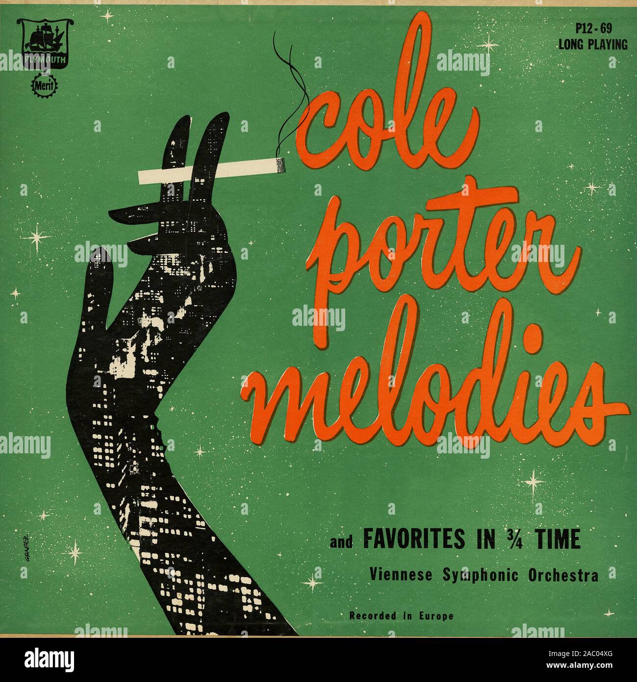 Cole Porter Melodies and Favorites in 3 4 Time   - Vintage vinyl album cover Stock Photo