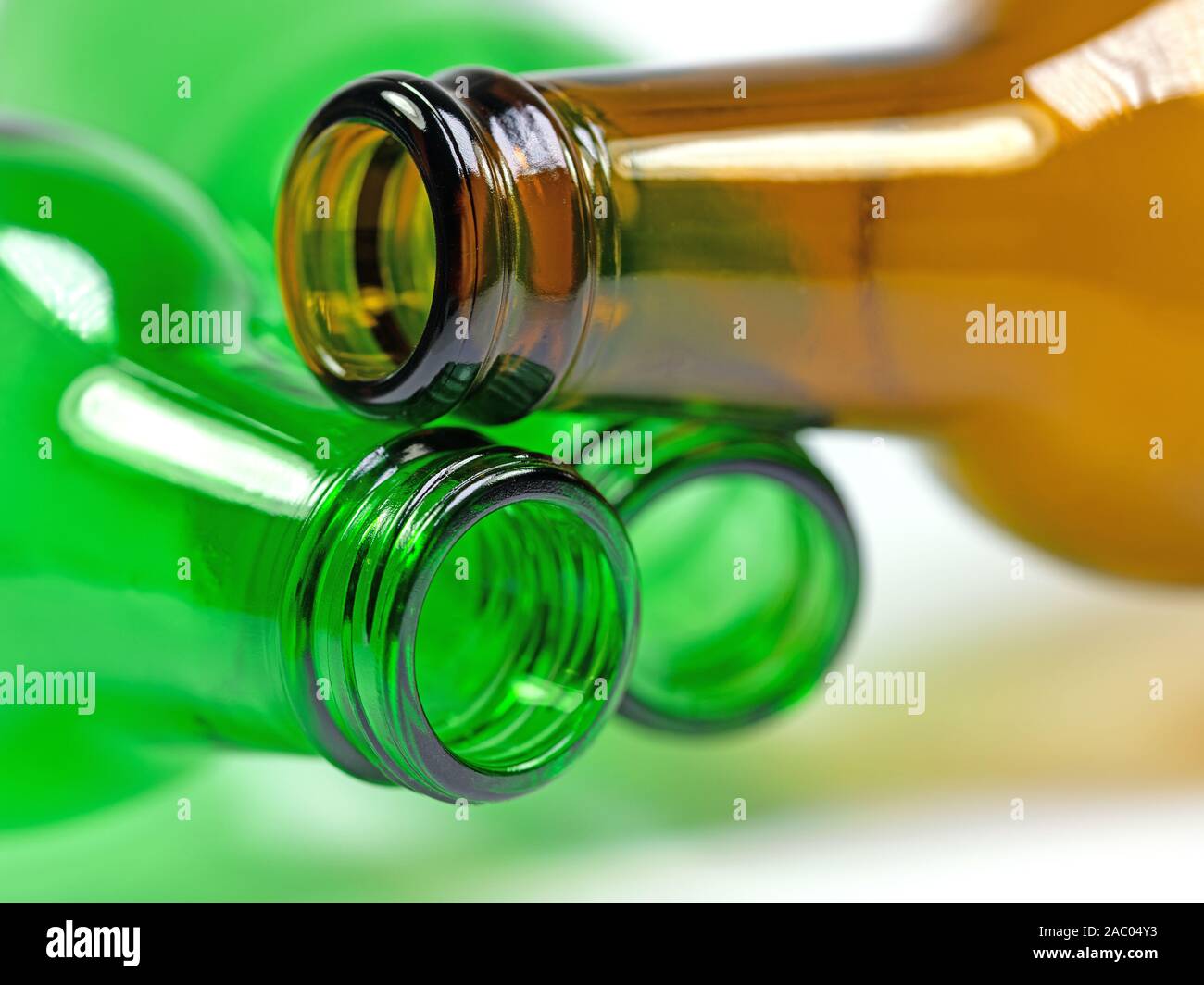 Empty glass bottles to recycle Stock Photo Alamy