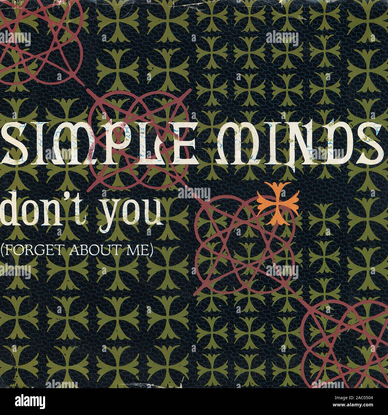 Simple Mind - Don’t You (Forget About Me)   - Vintage vinyl album cover Stock Photo