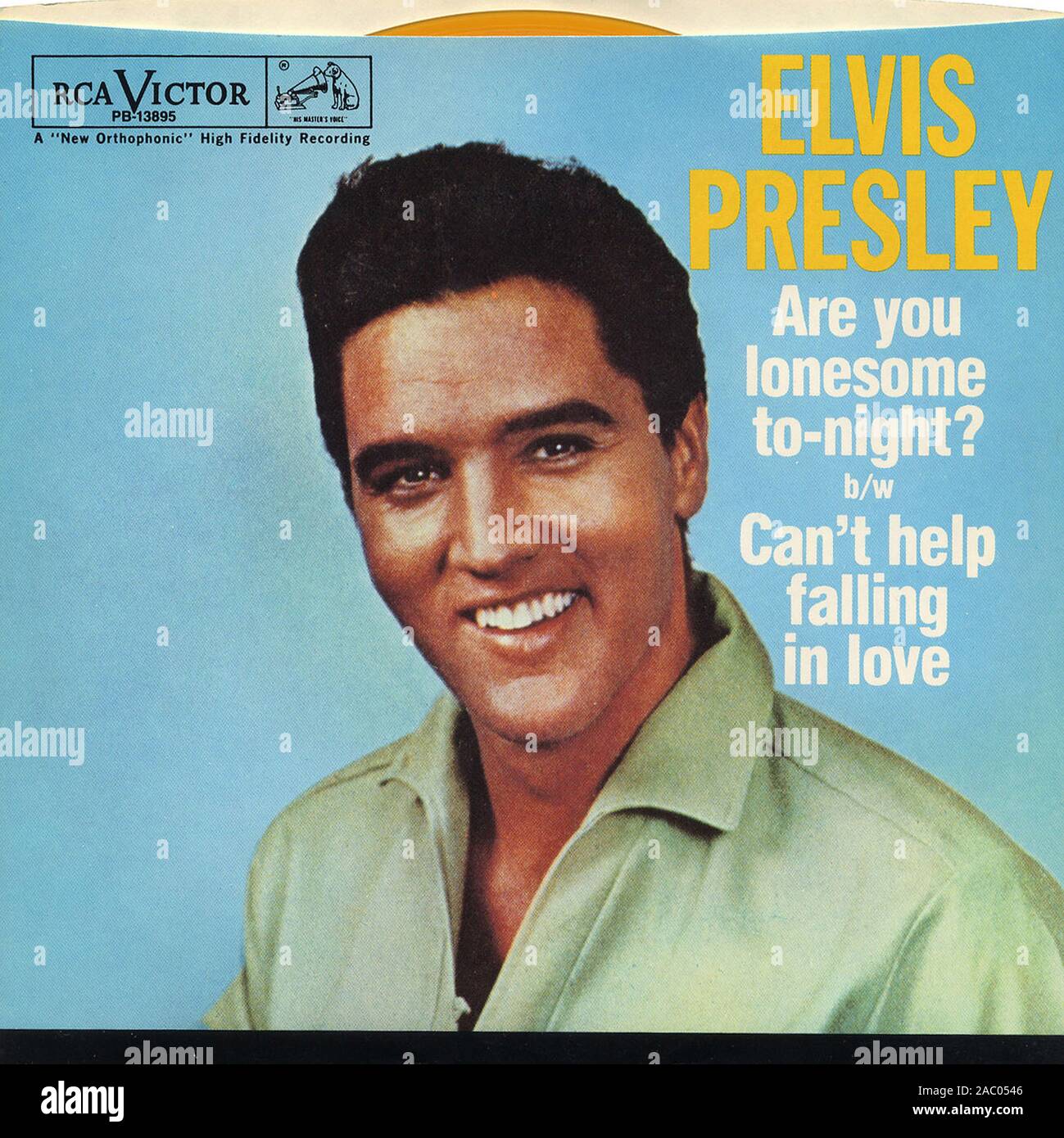 Elvis Presley Are You Lonesome Tonight B W Cant Help Falling In Love Vintage Vinyl Album