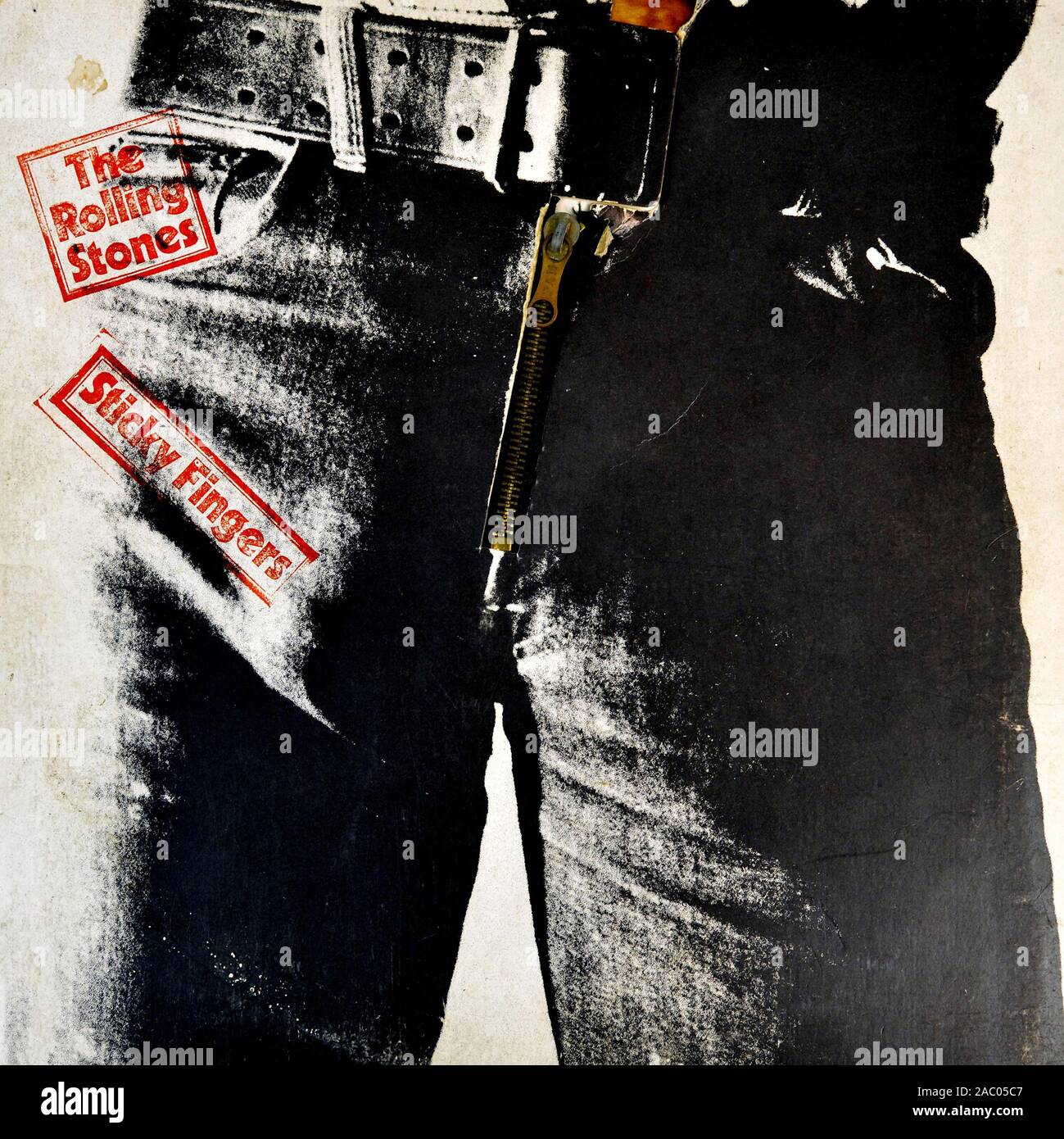 The Rolling Stones - Sticky Fingers - Vintage vinyl album cover Stock Photo  - Alamy