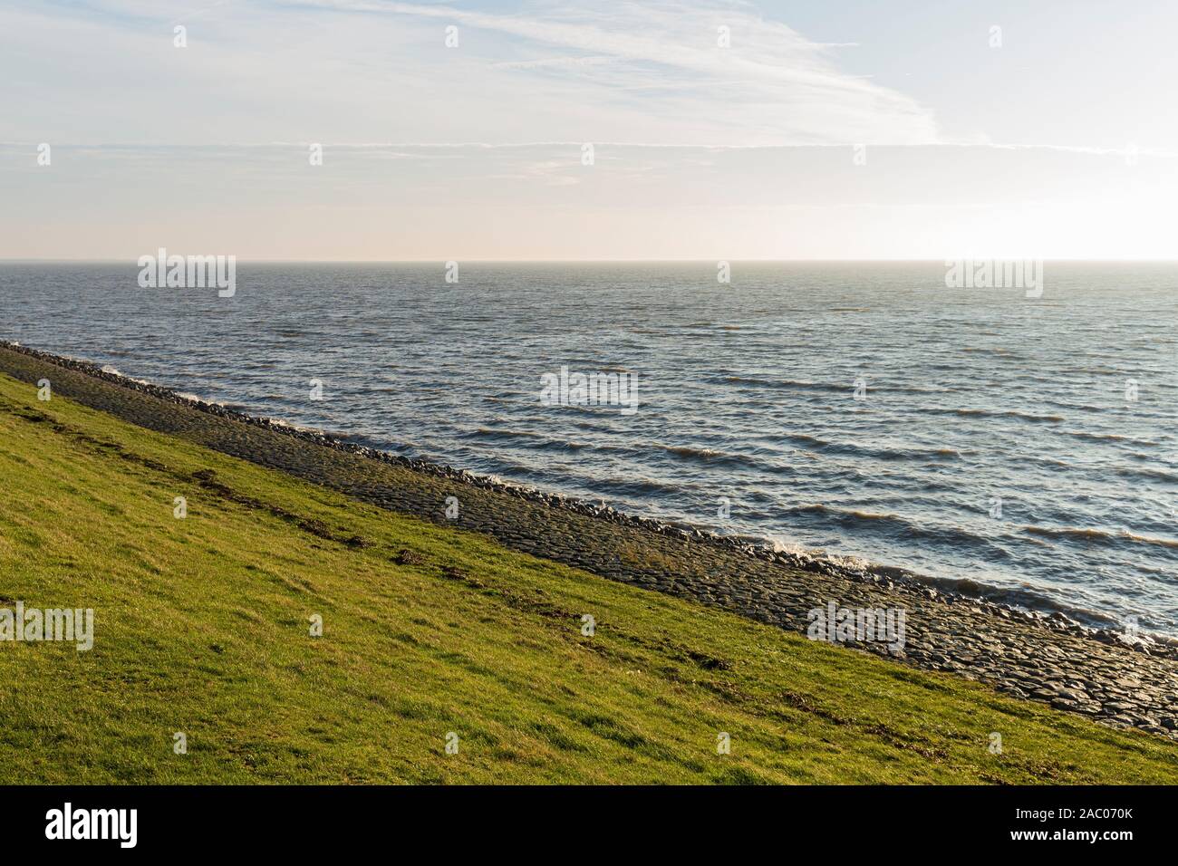 Sylt Rantum Wattenmeer Deich Stock Photo Alamy