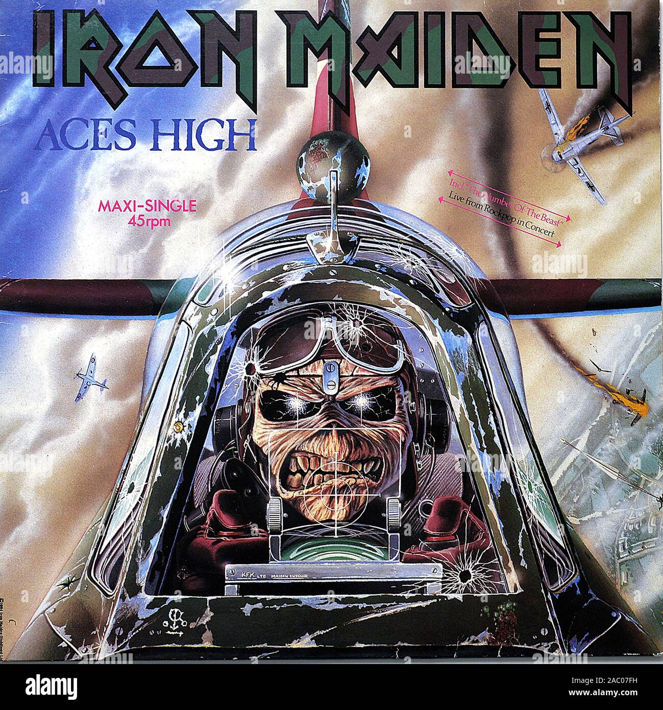 Iron maiden album cover hi-res stock photography and images - Alamy