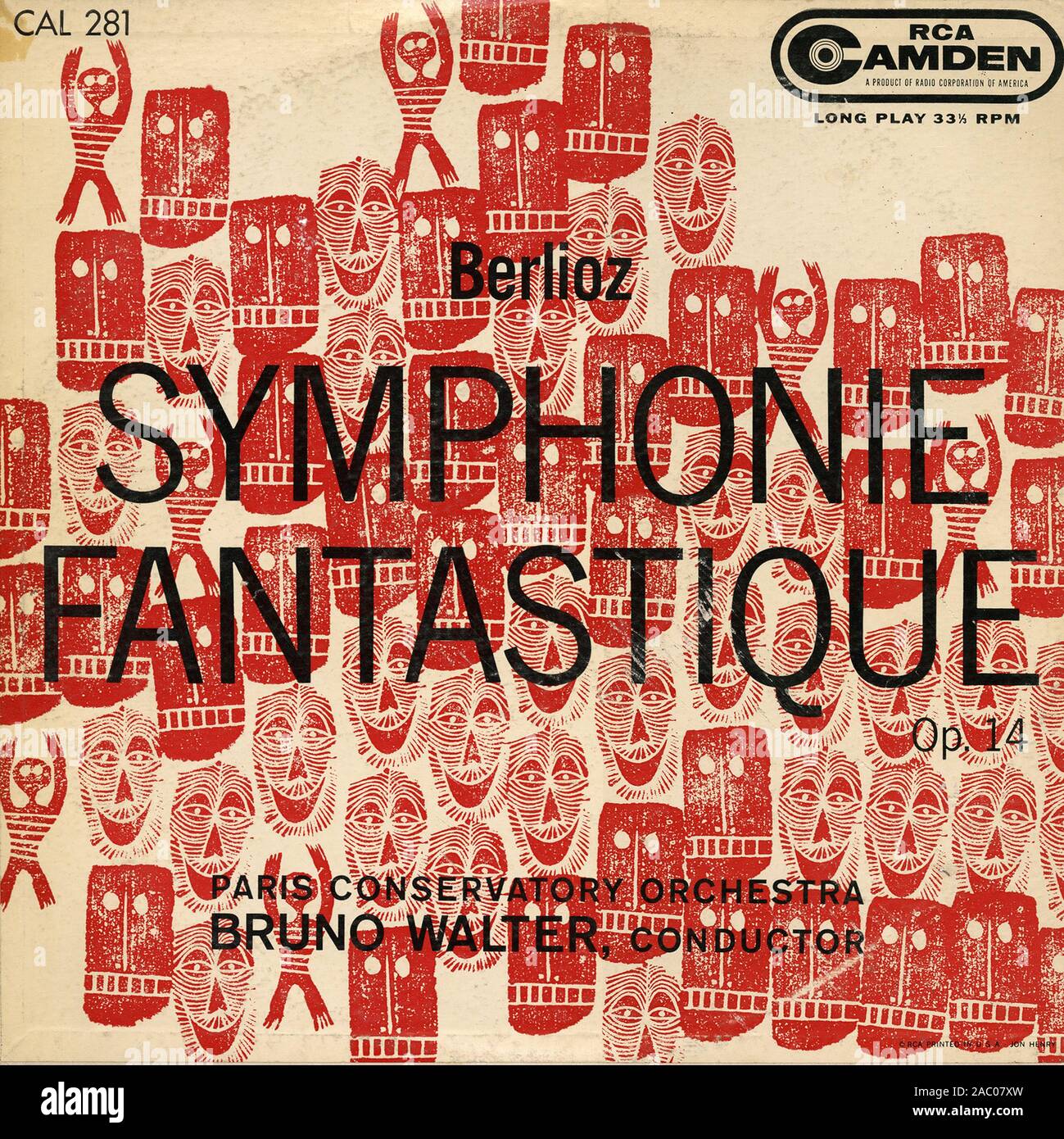 Berlioz Symphonie Fantastique  - Vintage vinyl album cover Stock Photo