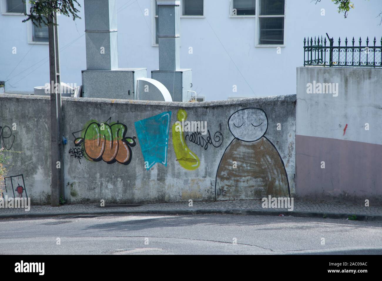 Coimbra Street art and graffiti Stock Photo