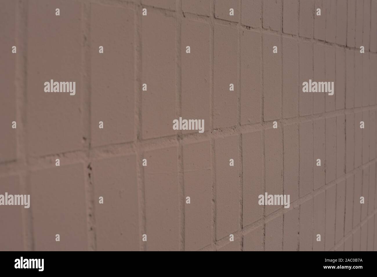 Brown Vintage Ceramic Tiles. Tile brown. The texture of the wall. Stock Photo