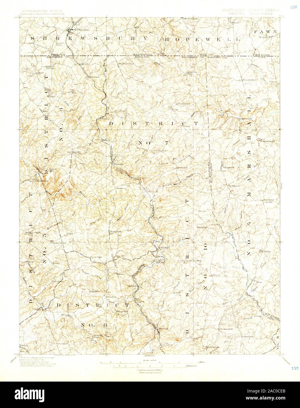 Pennsylvania map 1900 hires stock photography and images Alamy
