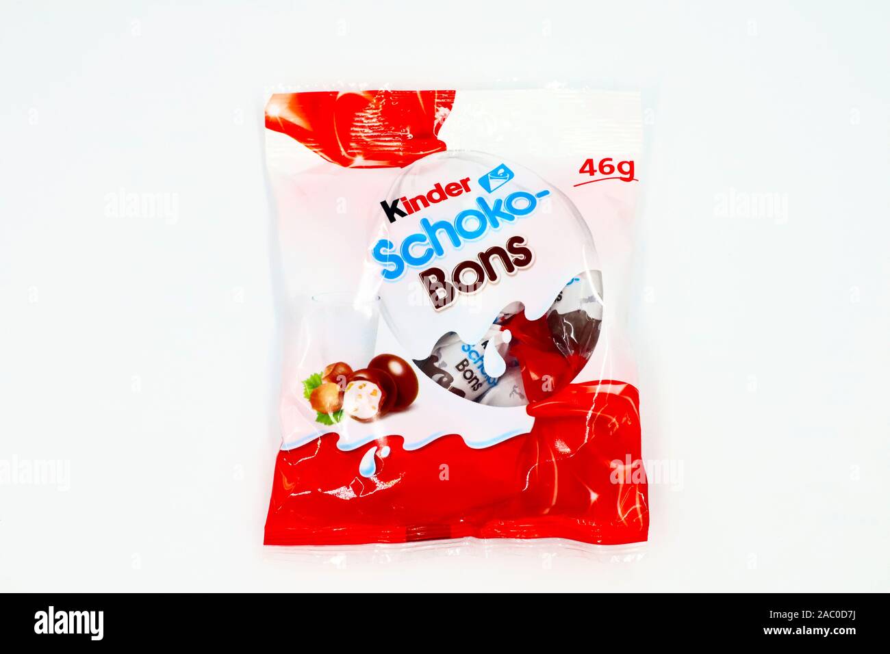 Kinder Schoko Bons Chocolate. Kinder is a brand of food products made in  Italy by Ferrero Stock Photo - Alamy