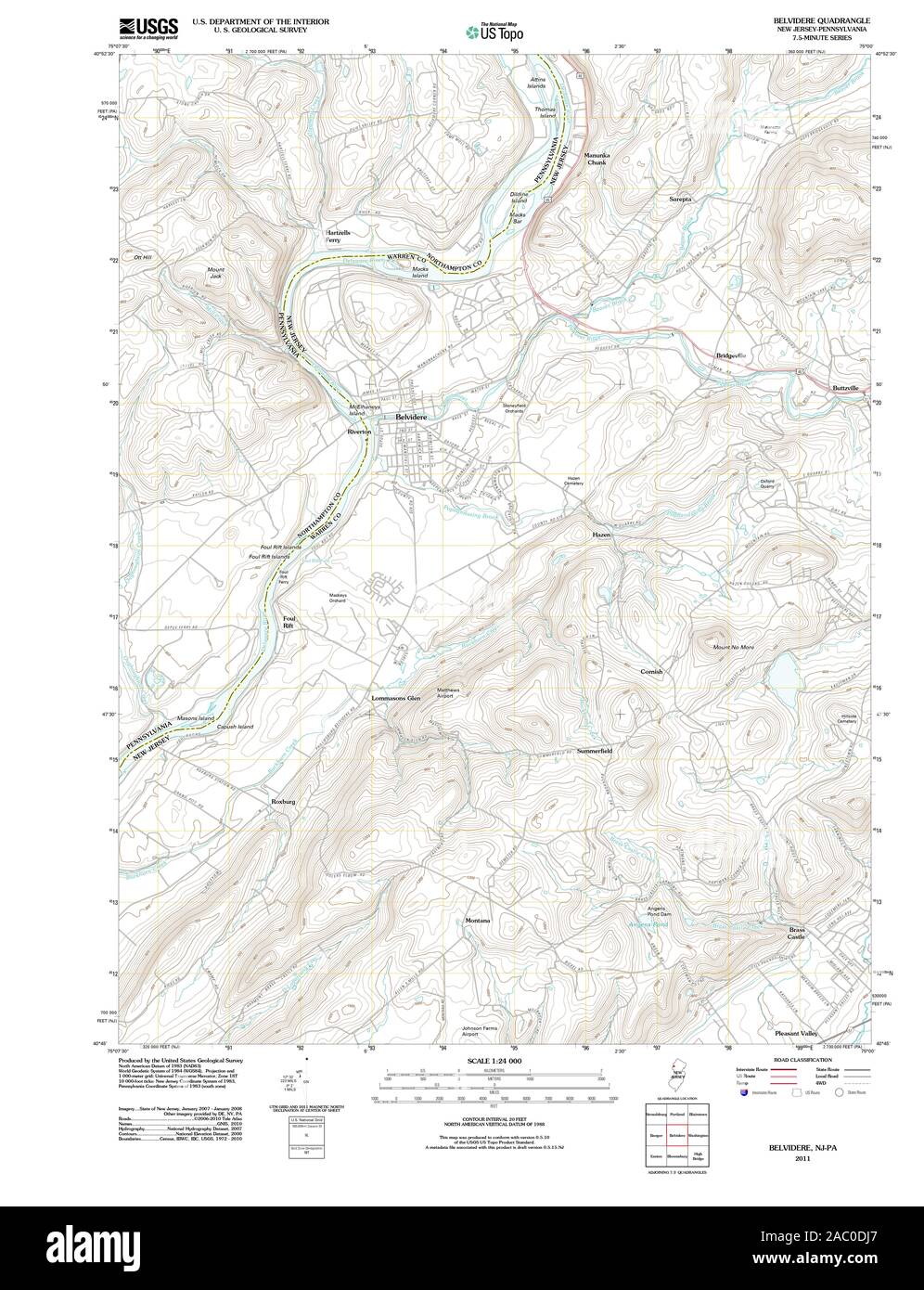 Belvidere map hires stock photography and images Alamy