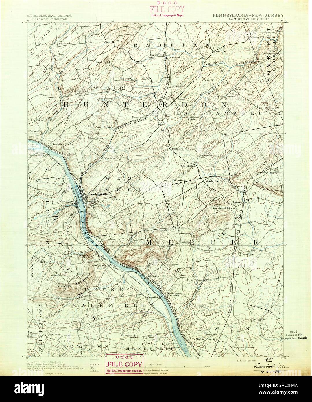 Map of lambertville hires stock photography and images Alamy