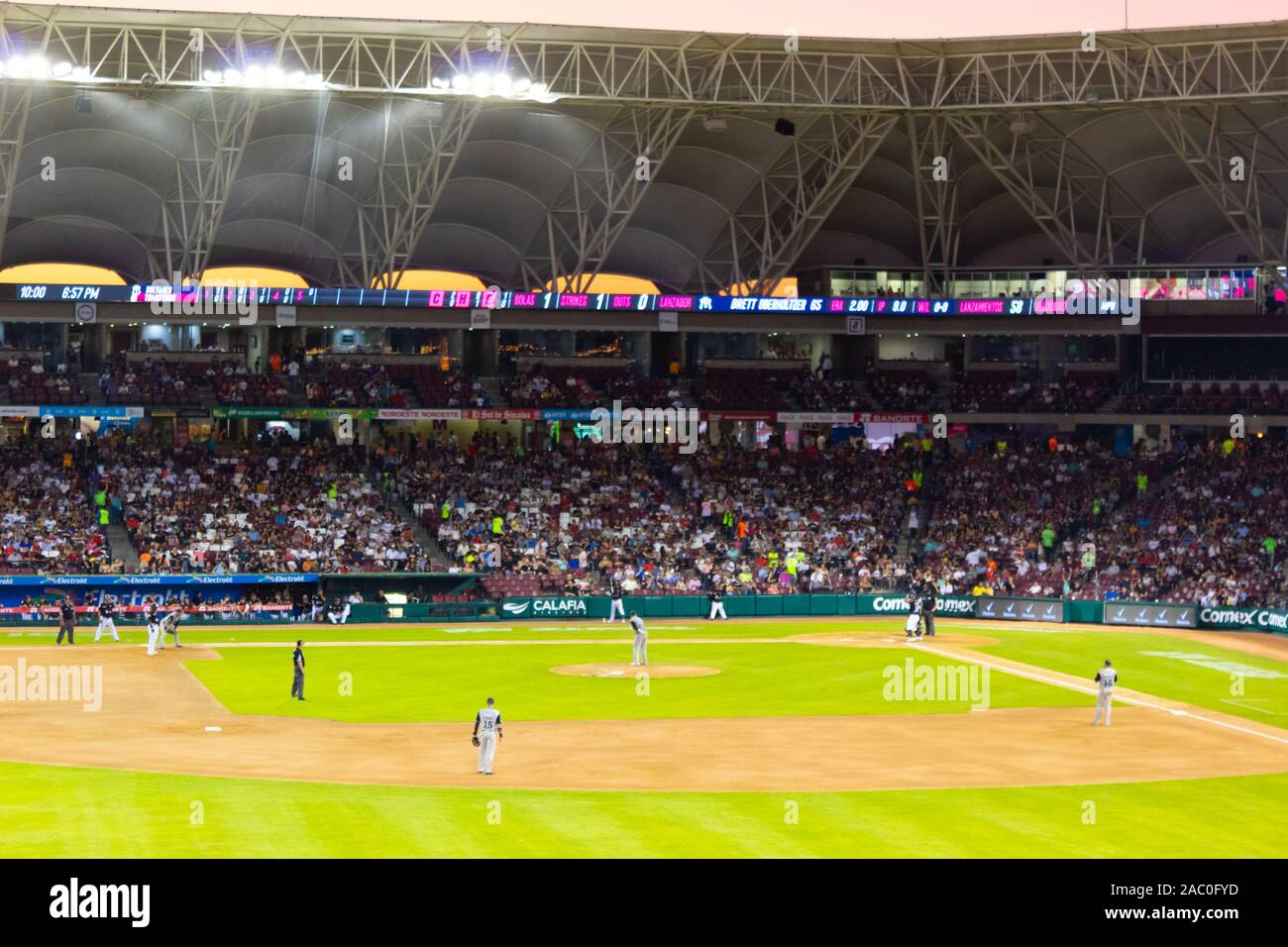 Culiacan, Sinaloa, Mexico October 20 2019 Baseball Stadium of the