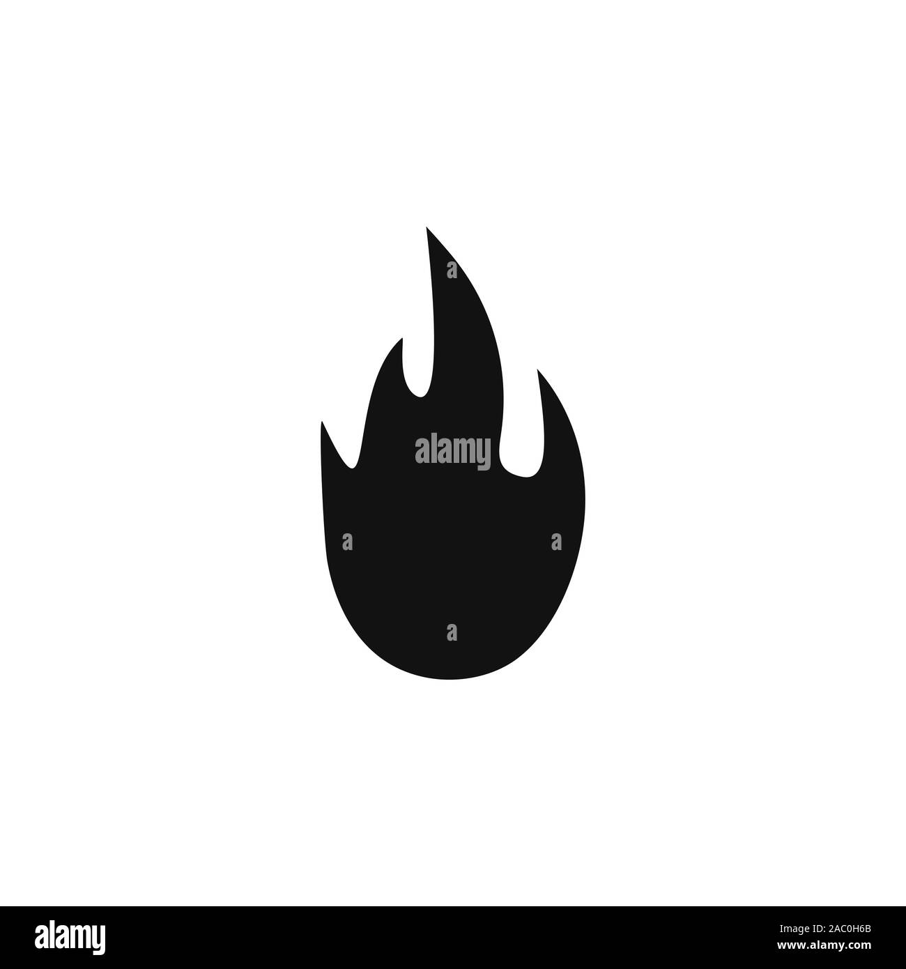 Black burning fire Isolated vector icon Stock Vector Image & Art - Alamy
