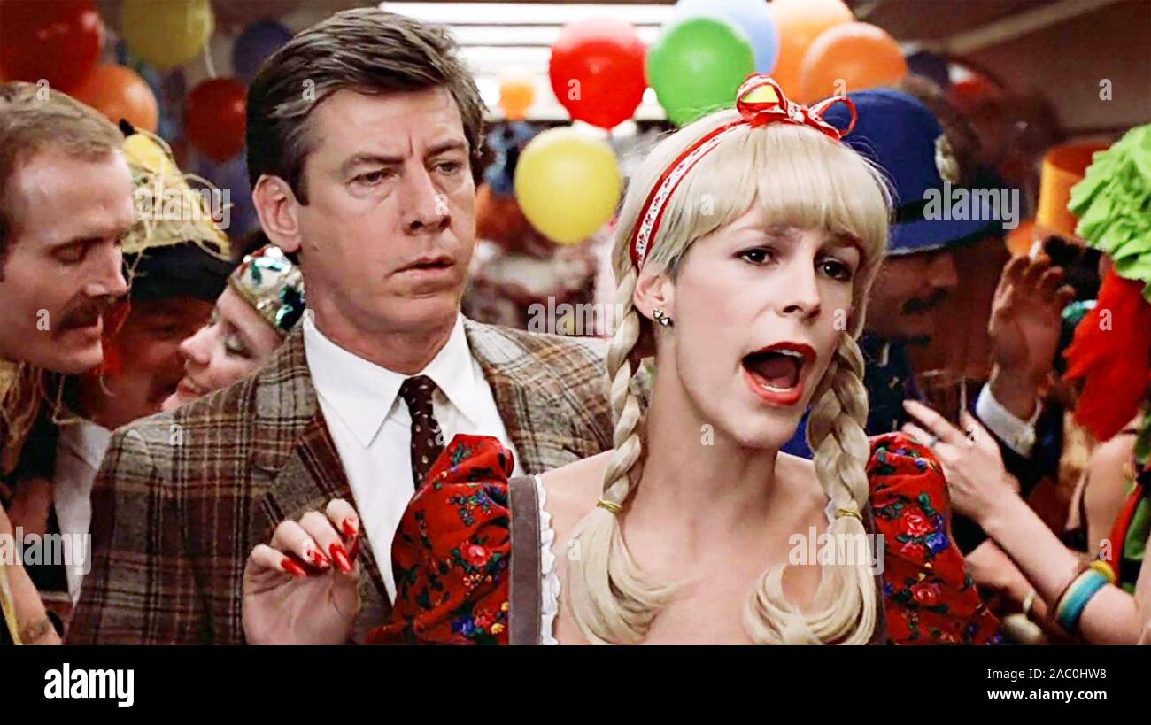 TRADING PLACES 1983 Paramount Pictures film with Jamie Lee Curtis and Paul Gleason Stock Photo