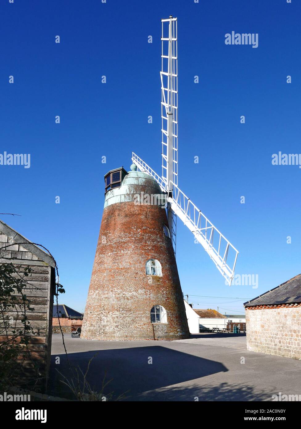 Medmerry Mill at Selsey near Chichester in West Sussex Stock Photo
