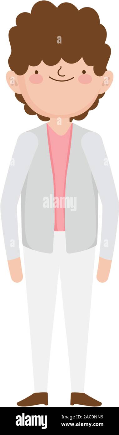 wedding groom man cartoon character in suit vector illustration Stock ...